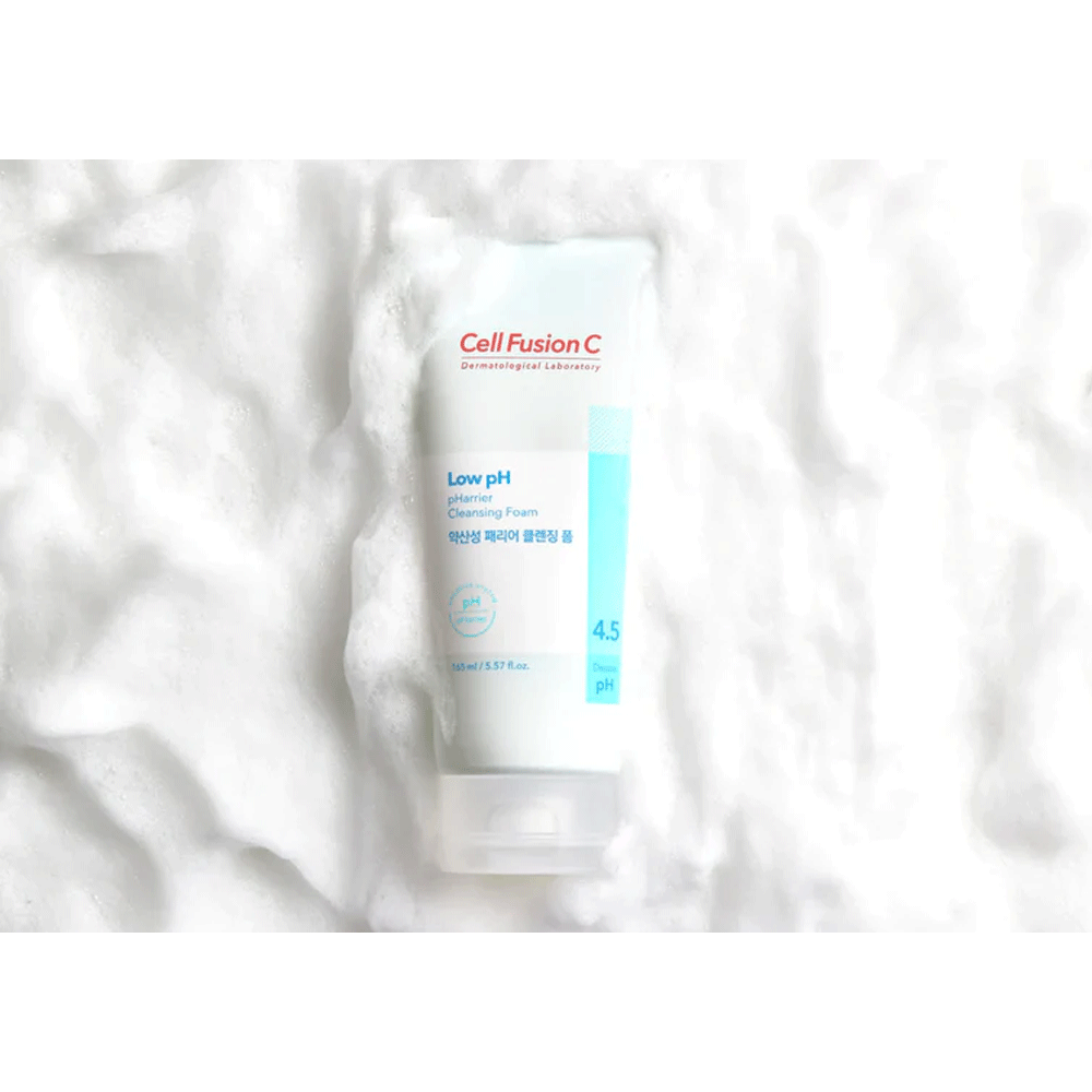 Cell Fusion C Low pH pHarrier Cleansing Foam 165ml - Gentle Korean Face Wash for Sensitive Skin, Deep Cleansing & Moisturizing - Perfect for Daily Skincare Routine & Acne-Prone Skin