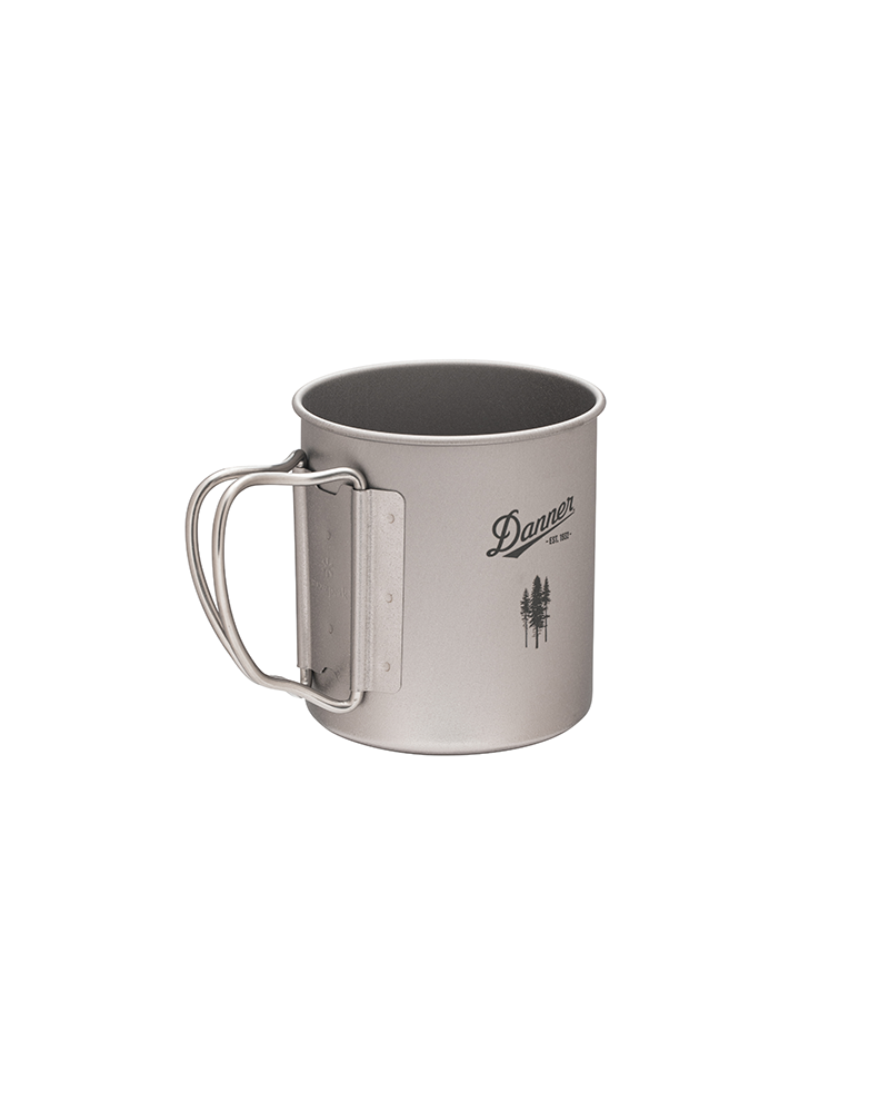 Snow Peak x Danner Titanium Single Wall 450ml Camping Mug - Lightweight & Durable Outdoor Coffee Cup for Hiking, Backpacking & Camping Adventures