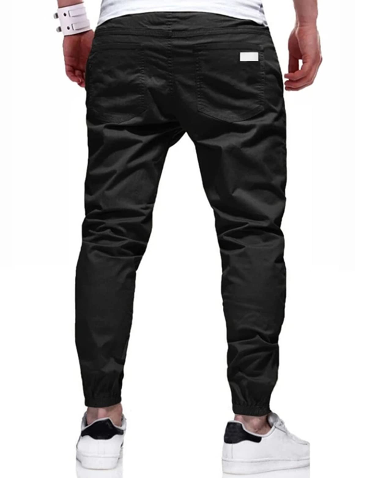 Men's Jogger Cargo Pants - Stretch Twill Chino Pants for Hiking, Outdoor Activities & Casual Wear | Comfortable Cotton Fitness Jogging Pants for Gym, Travel & Everyday Use
