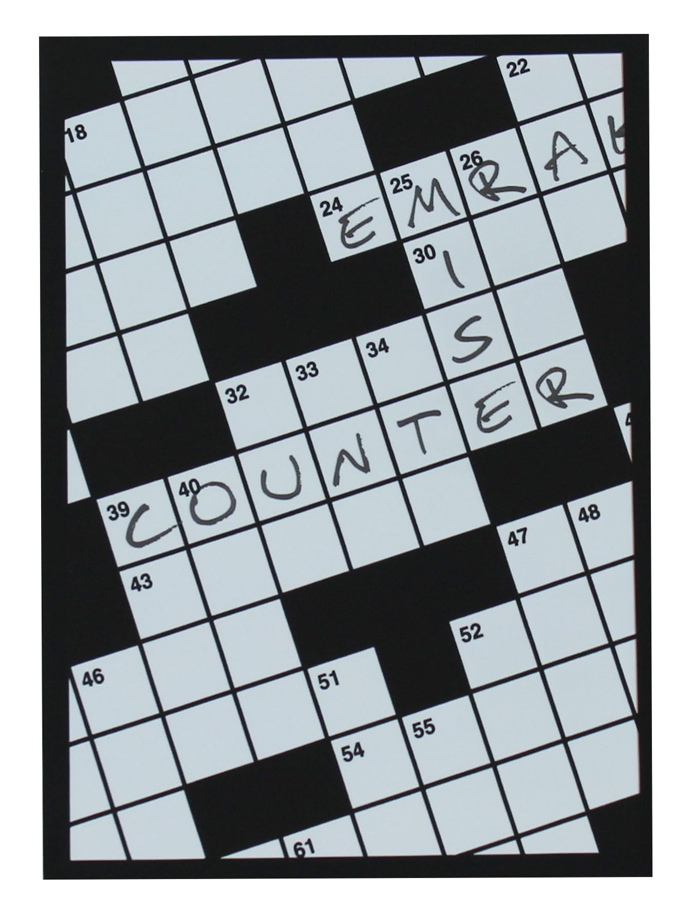 LEGION SUPPLIES Double Matte Crossword Puzzle Book - 50 Pages of Challenging Word Games for Adults | Perfect for Travel, Office Breaks & Relaxation