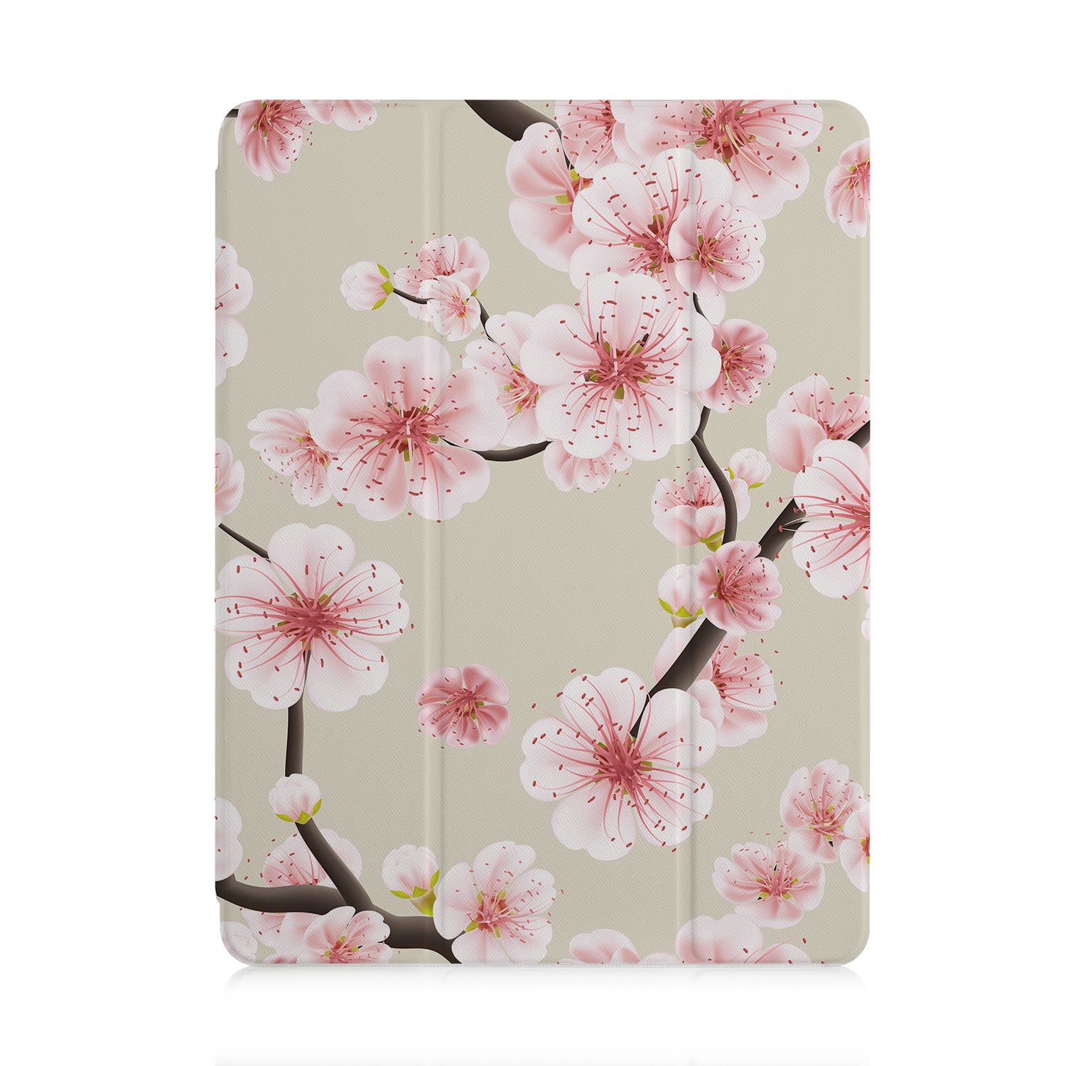 Premium iPad Trifold Case with Pink Floral Design - Slim Protective Cover for iPad Air/Pro (6th/5th/4th/3rd Gen) - Perfect for Work, Travel & Home Use