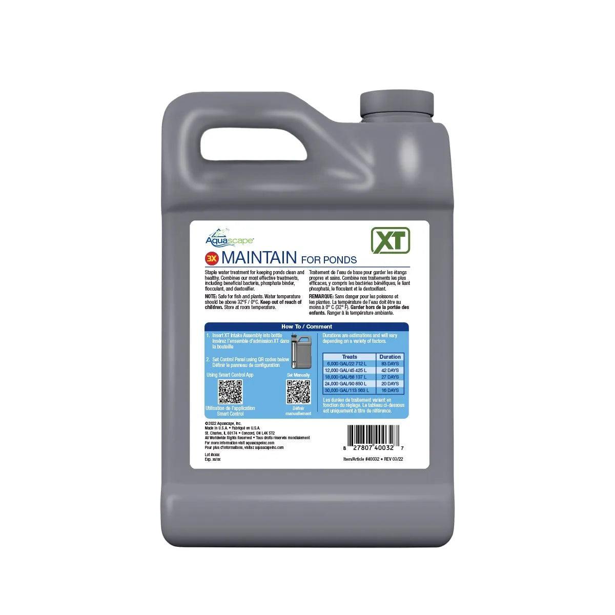 Maintain for Ponds XT - Premium Pond Water Treatment & Algae Control Solution | Keep Your Garden Pond Clean & Healthy | Perfect for Koi Ponds, Water Gardens & Outdoor Fountains