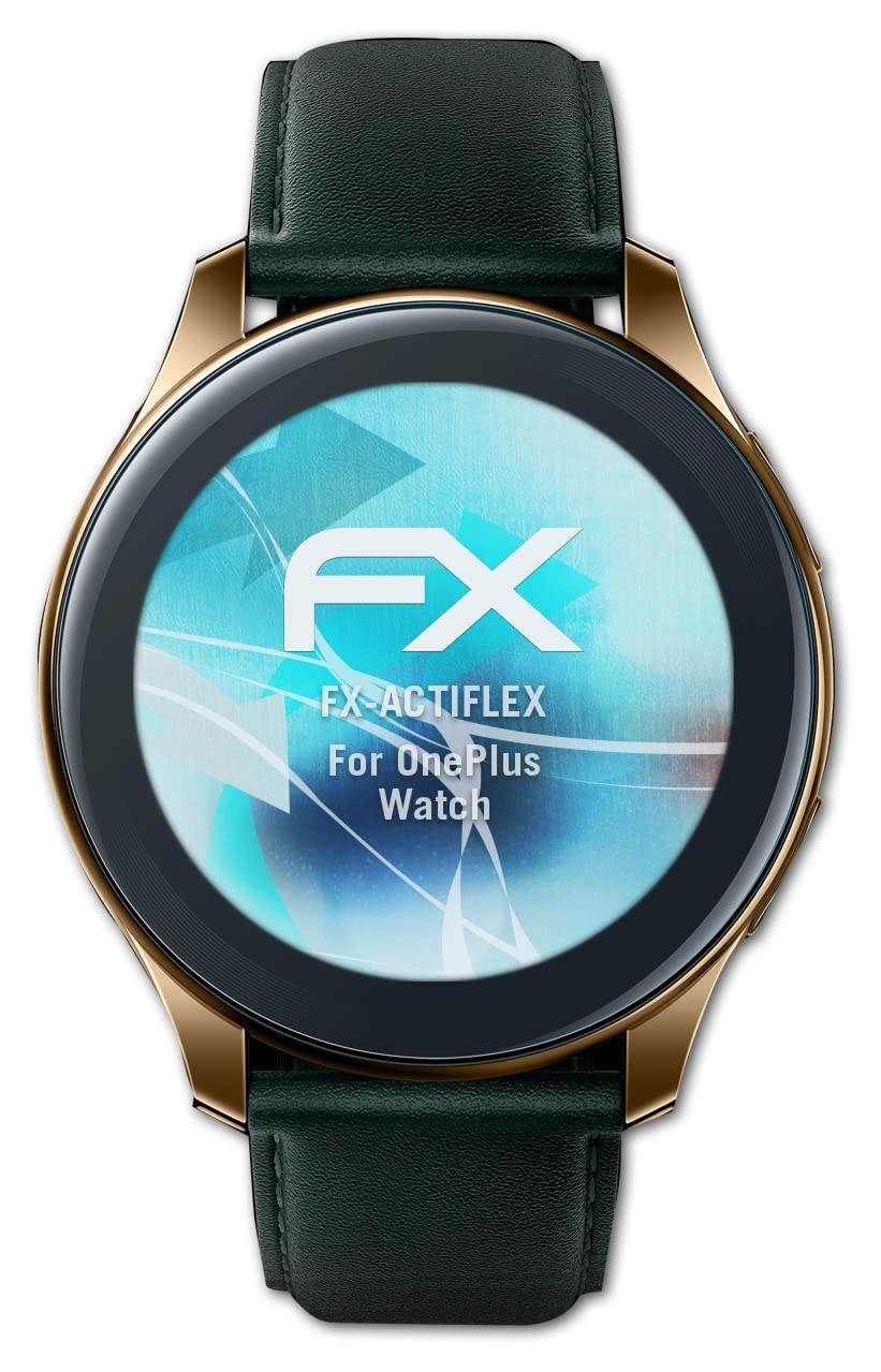 OnePlus Watch Screen Protector - Ultra Clear Flexible Film (3-Pack) | Anti-Scratch & Bubble-Free Protection for Workouts, Swimming & Daily Use