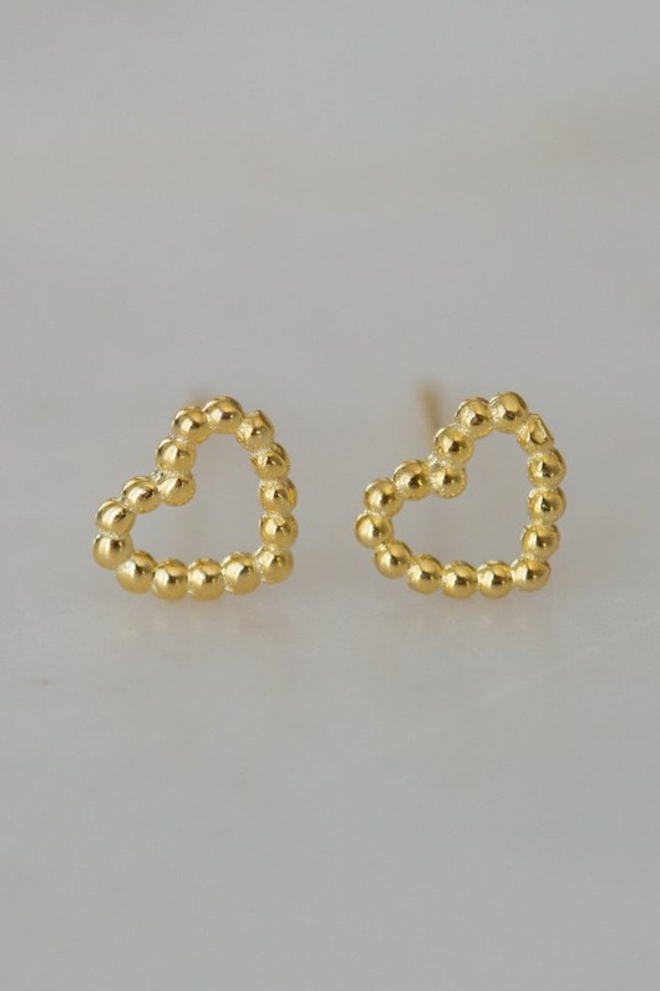 Dotty Love Stud Earrings - 14K Gold Plated Minimalist Stud Earrings for Women, Perfect for Everyday Wear & Gift Giving