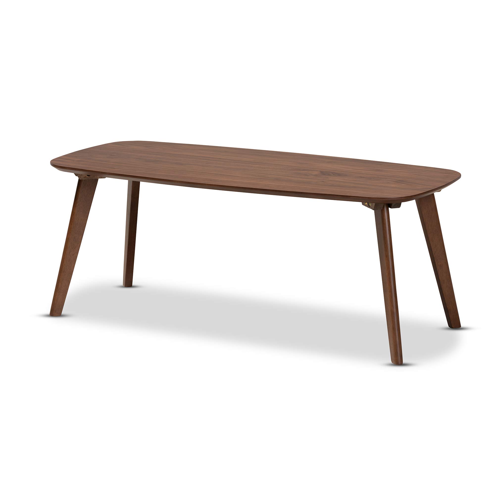 Baxton Studio Modern Walnut Coffee Table - Mid-Century Design for Living Room, Office & Lounge - Perfect for Home Decor & Entertaining