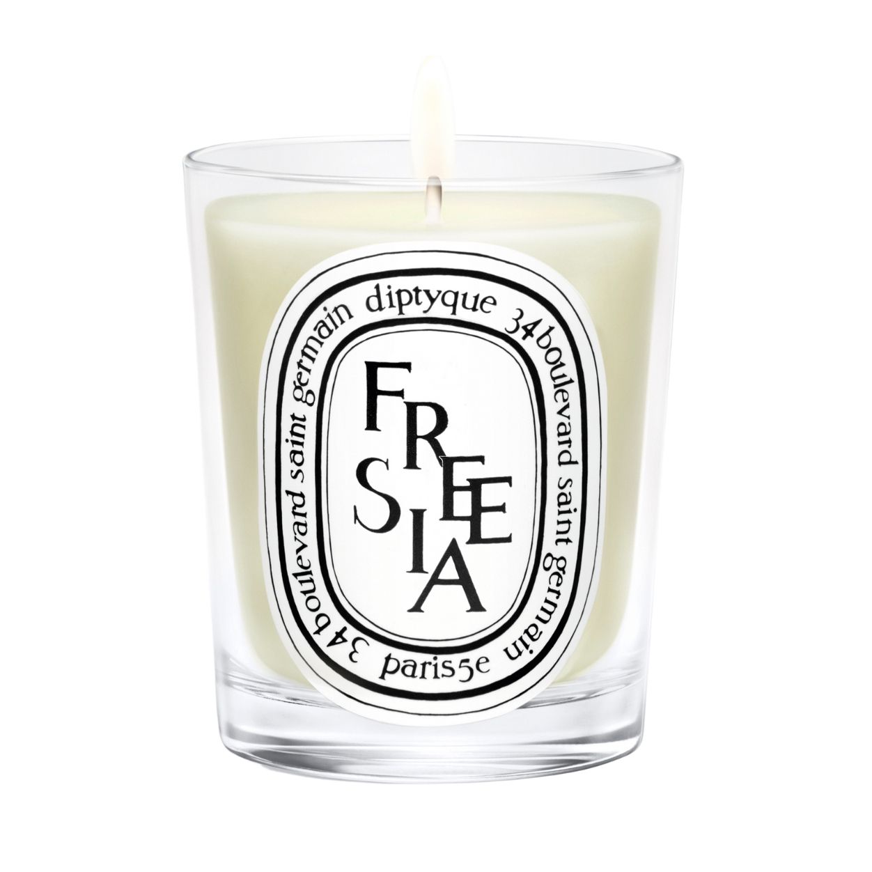 Diptyque Freesia Scented Candle - Luxury Home Fragrance for Relaxation & Aromatherapy | Perfect for Bedroom, Bathroom & Living Room Decor