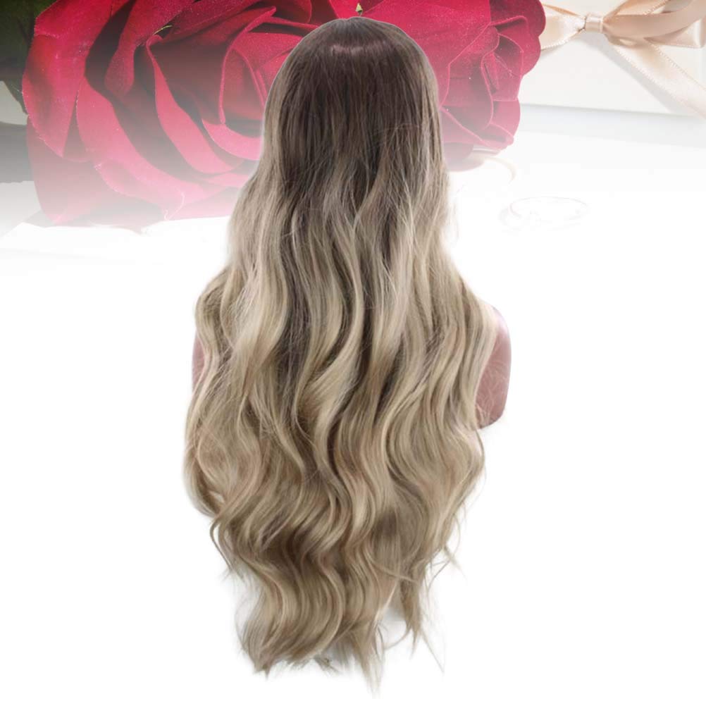 1pc Green Synthetic Cosplay Wig for Women - Extra Long Curly Hair Extensions & Dress Up Wig | Perfect for Halloween, Cosplay, Parties & Costume Events