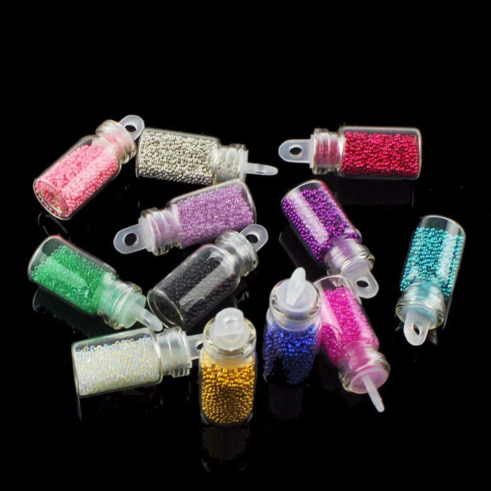 Gradient Mermaid Dazzling Sequins Nail Pearls - Glitter Nail Art Decorations for Manicure | DIY Nail Designs for Parties, Weddings & Special Occasions
