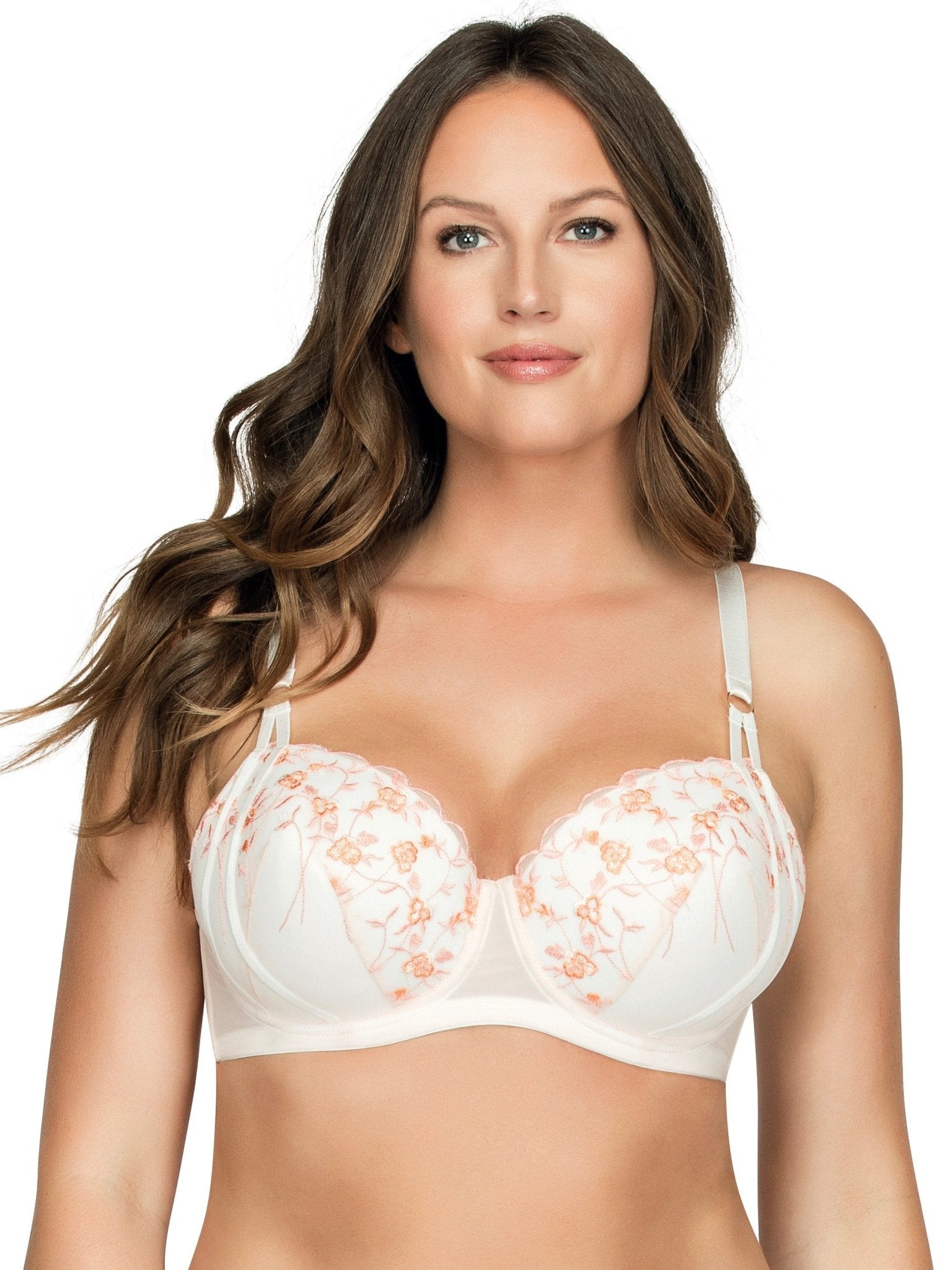 Parfait Briana Padded Bra - Plus Size 32C-44FF Black Floral Lace Underwire Bra for Women | Comfortable Everyday Wear & Special Occasions