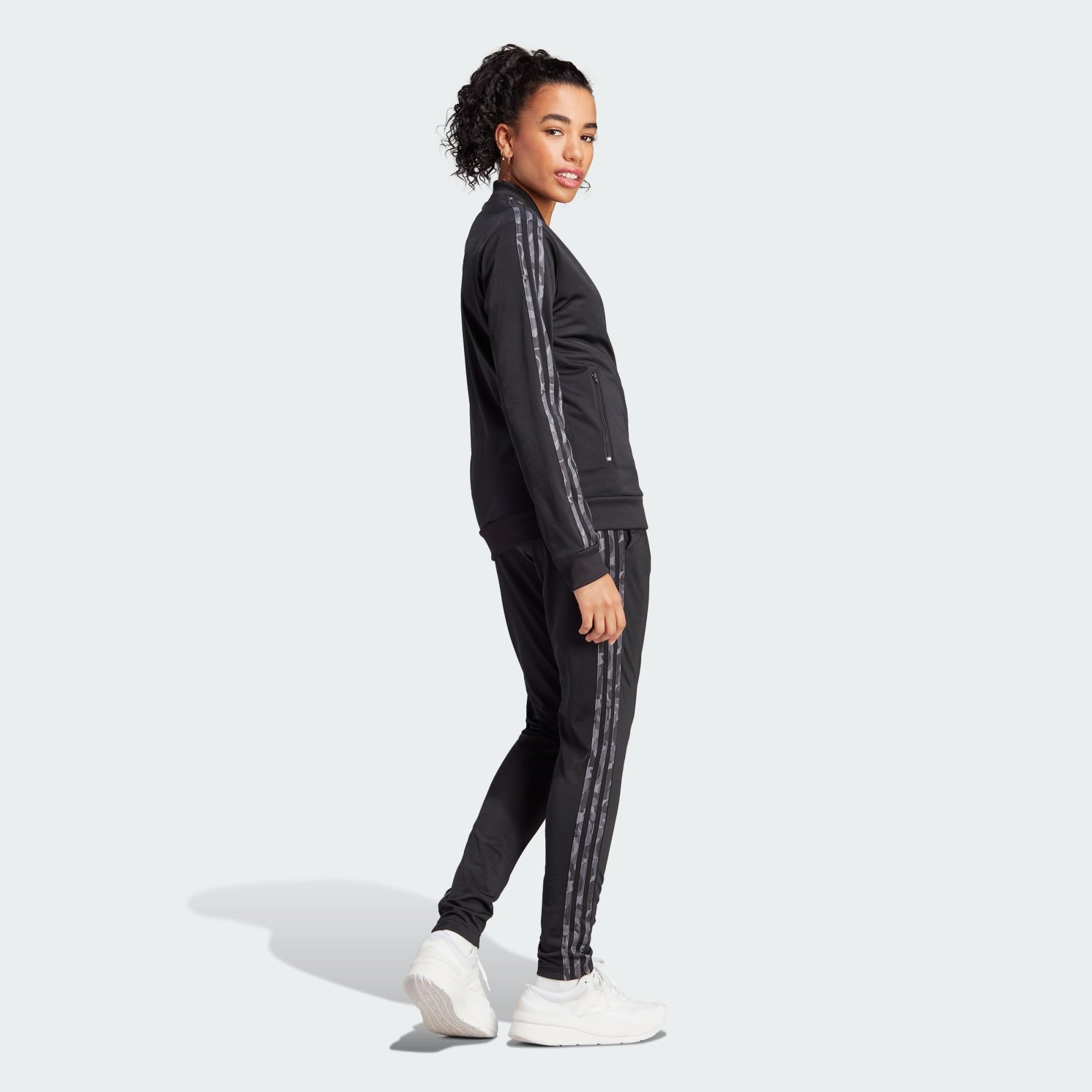 Adidas Essentials 3-Stripes Women's Tracksuit - Comfortable Athletic Outfit for Running, Gym & Casual Wear