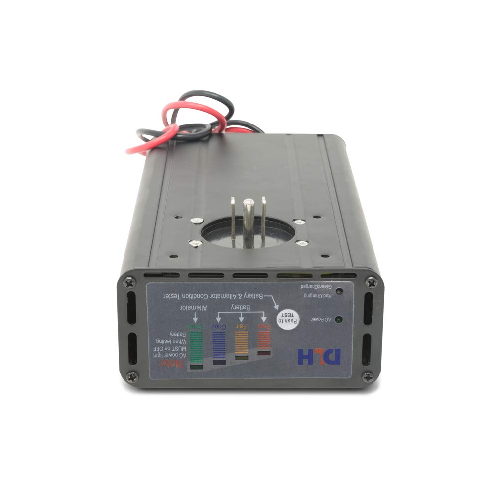 18 Amp 12V Trailer Battery Charger & Tester - Heavy Duty Panel Mount Charging System for RV, Boat, and Marine Batteries - Perfect for Camping, Road Trips, and Off-Grid Power Supply