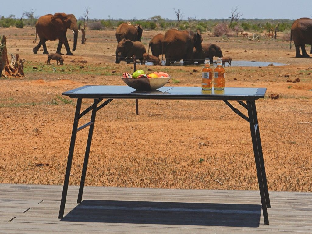 Premium Stainless Steel Folding Camping Table - Portable Outdoor Picnic Table for Camping, Beach, BBQ & Tailgating | Heavy Duty & Lightweight Design