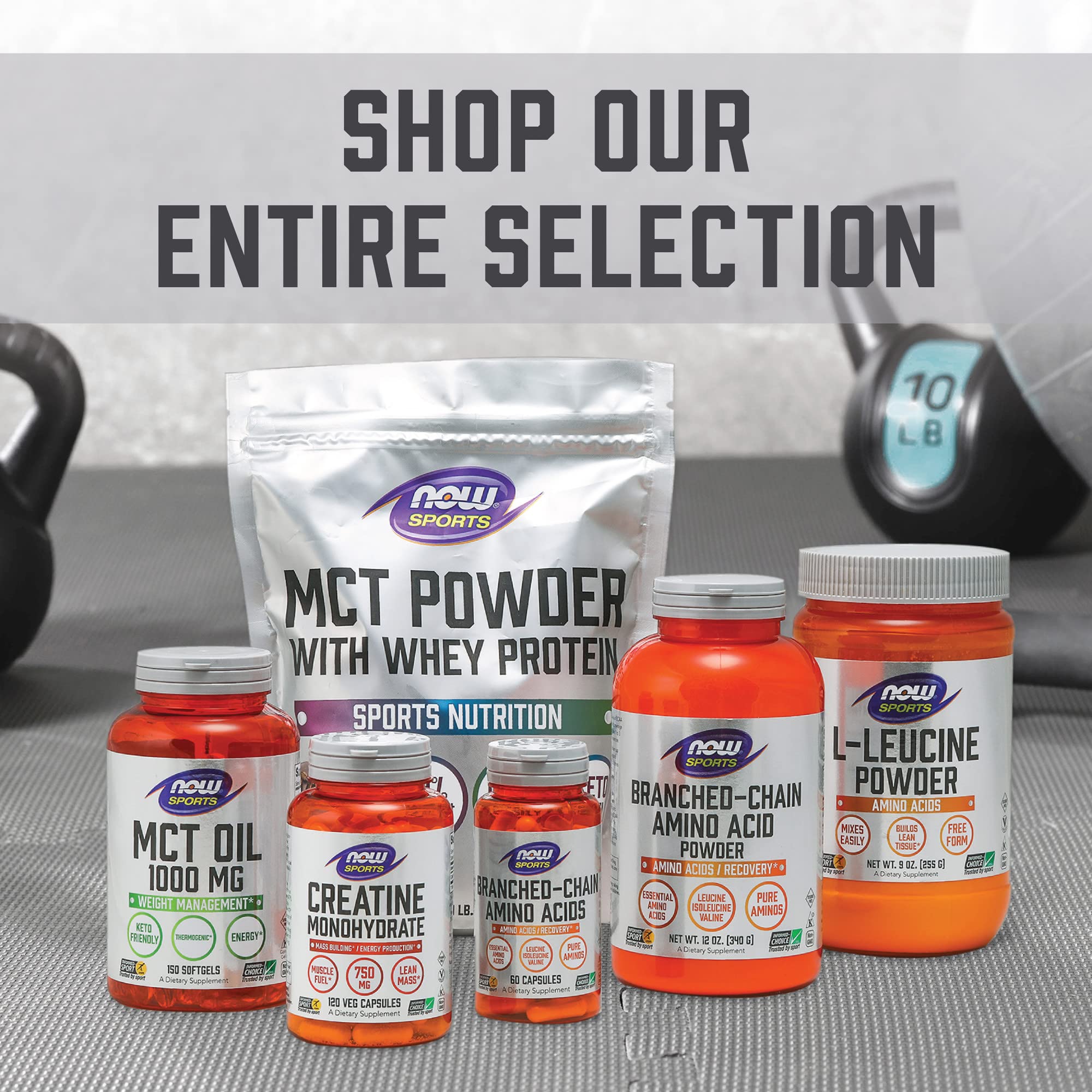 NOW Foods Sports Nutrition Branched Chain Amino Acids (BCAA) with Leucine, Isoleucine & Valine - 120 Vegan Capsules for Muscle Recovery & Workout Performance | Pre & Post Workout Supplement for Athletes & Fitness Enthusiasts