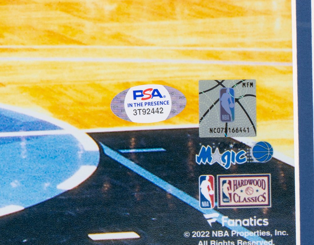 Authentic Penny Hardaway Signed Orlando Magic 16x20 Framed Photo with PSA Hologram - Perfect for Basketball Memorabilia Collections & Man Cave Decor