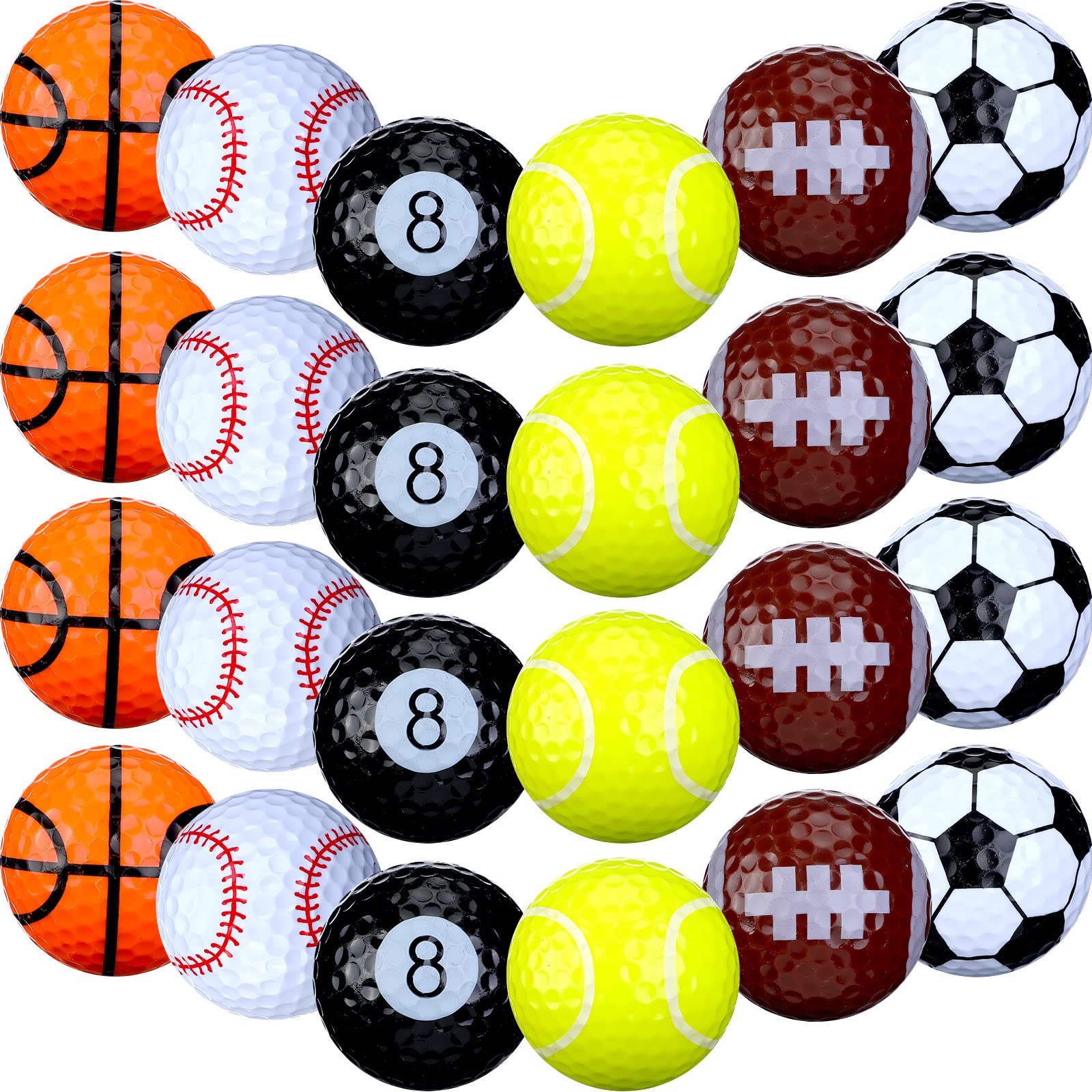 24-Pack Funny Golf Balls Bulk - Assorted Novelty Golf Balls for Training & Gifts | Perfect for Golfers, Men, Women, Dads & Kids | Great for Golf Practice, Graduation Gifts & Fun Sports Events
