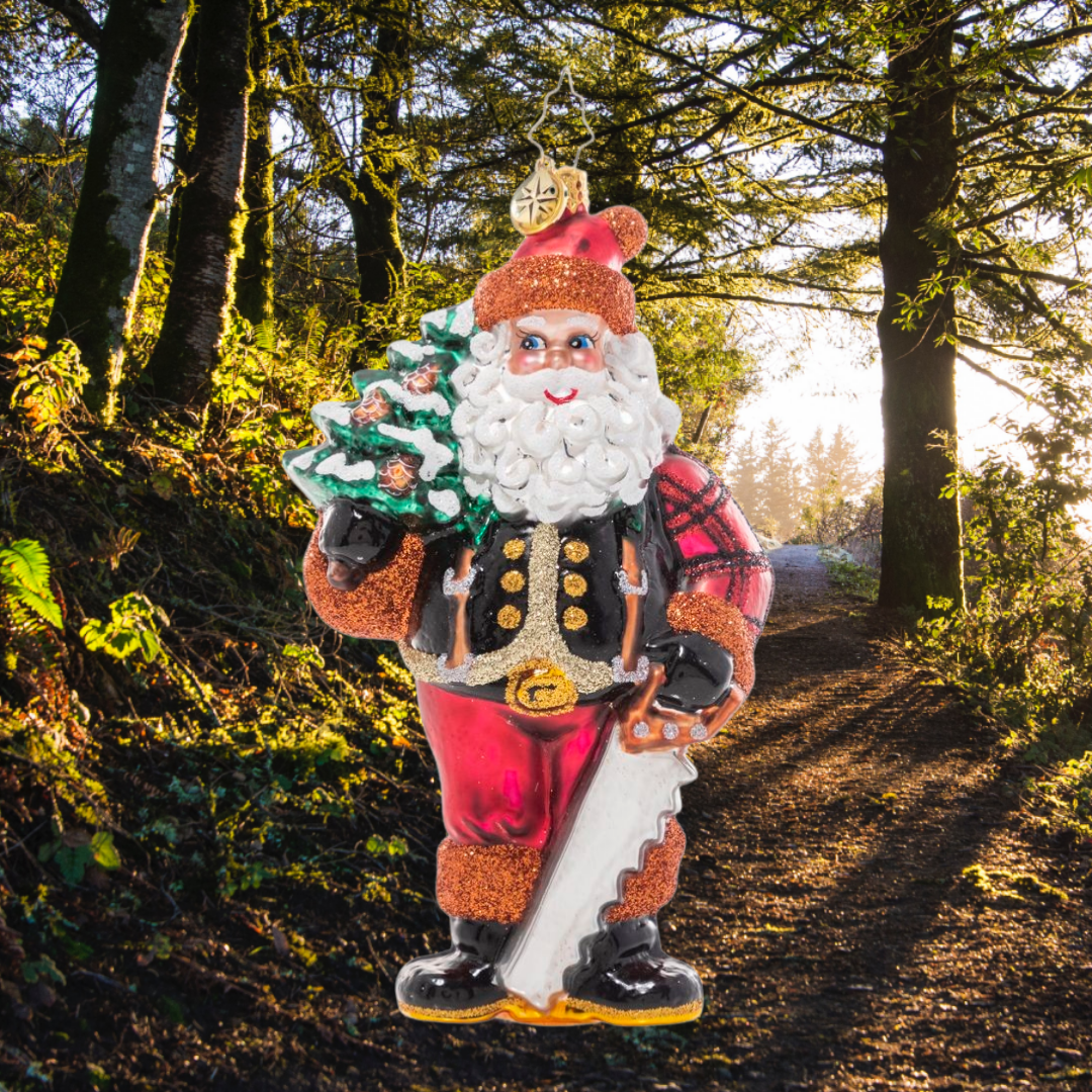 Winter Woodsman Santa Costume - Festive Holiday Outfit for Christmas Parties & Family Gatherings