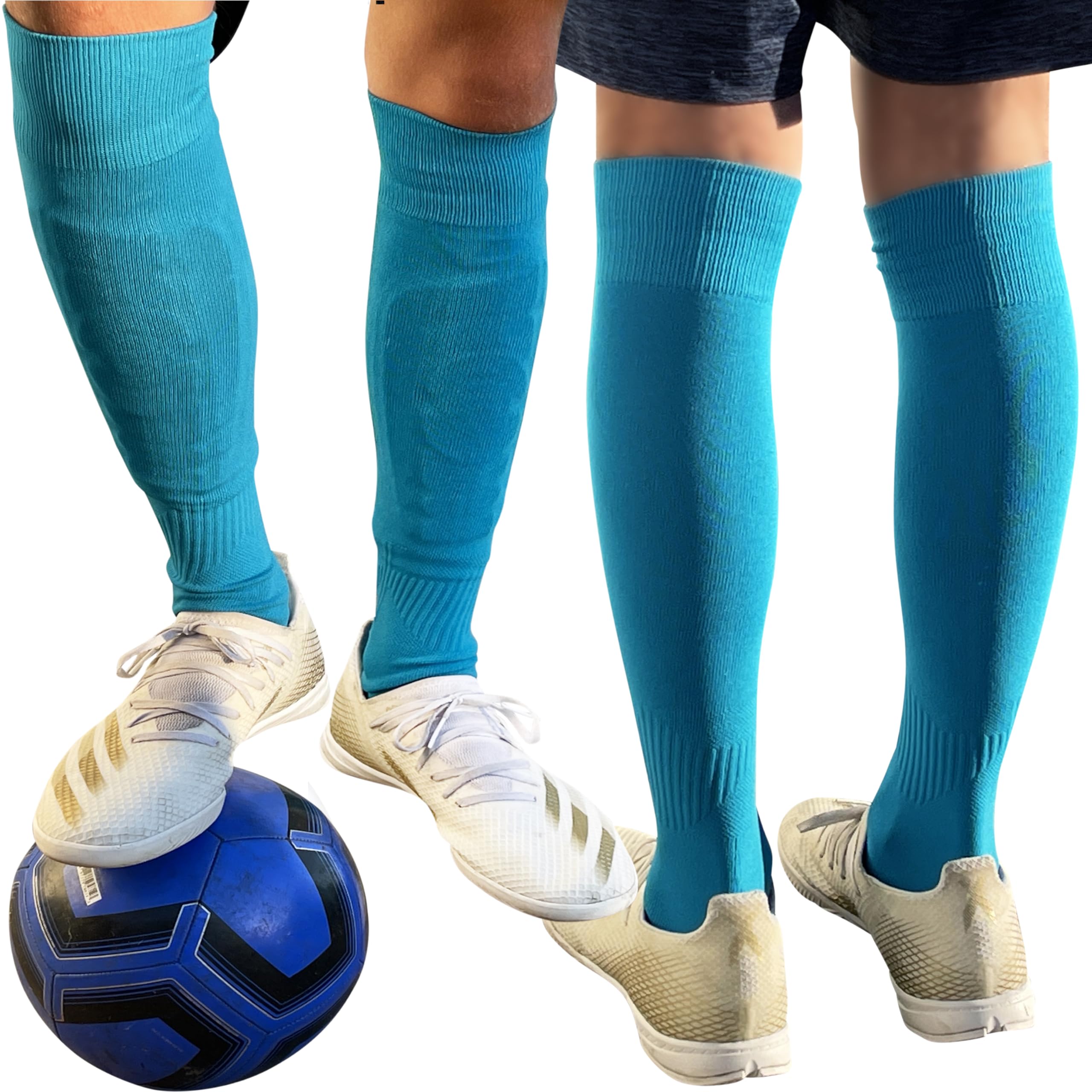 Affordable Polyester Soccer Knee High Socks - Breathable Team Sports Socks for Men & Women - Perfect for Soccer, Football, Running & Gym Workouts