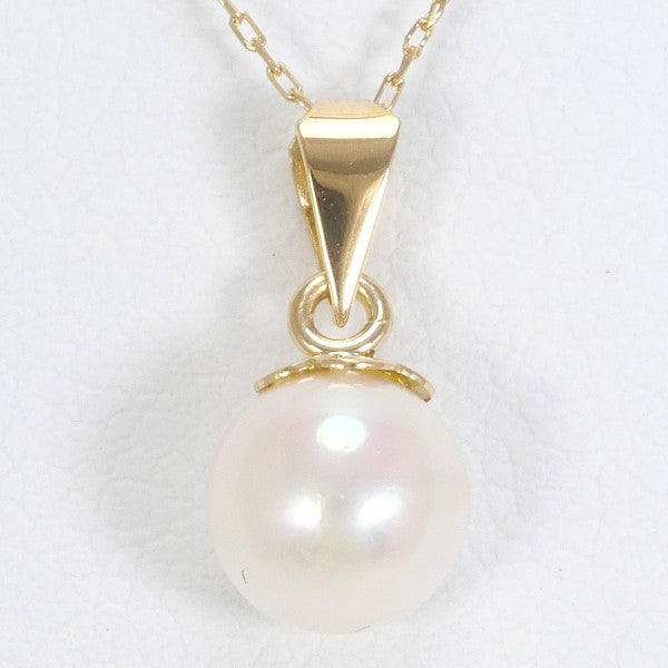 18K Yellow Gold Pearl Necklace for Women - Elegant Pearl Jewelry Gift for Birthday, Anniversary & Wedding | Perfect for Formal Events & Special Occasions
