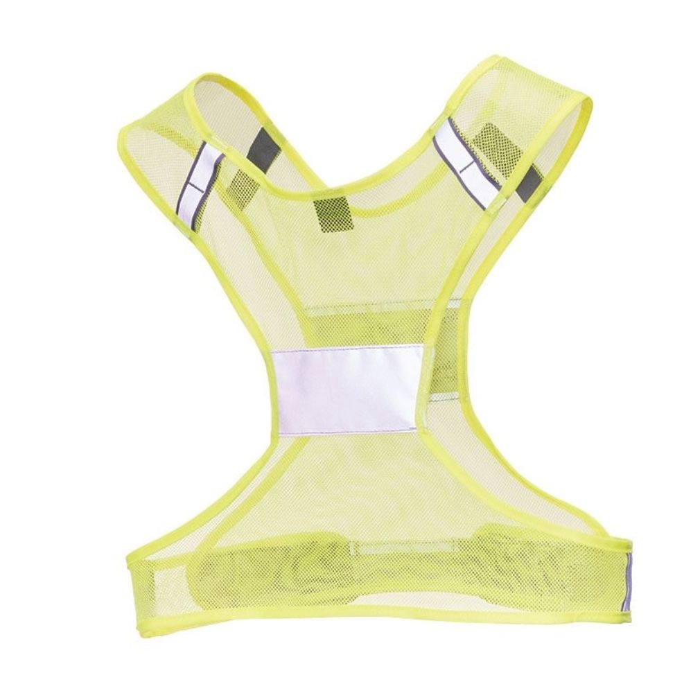 Nathan Reflective Streak Vest - High Visibility Running Safety Vest for Men & Women - Lightweight Breathable Mesh for Jogging, Cycling & Night Outdoor Activities