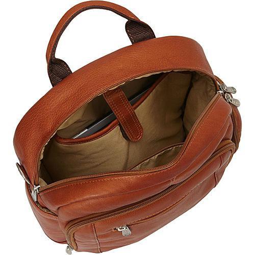 Premium Genuine Leather Laptop Backpack for Men & Women - Business Travel & Commuting - Fits 15.6 Inch Laptop - Stylish Shoulder Bag for Work, Office & College Use
