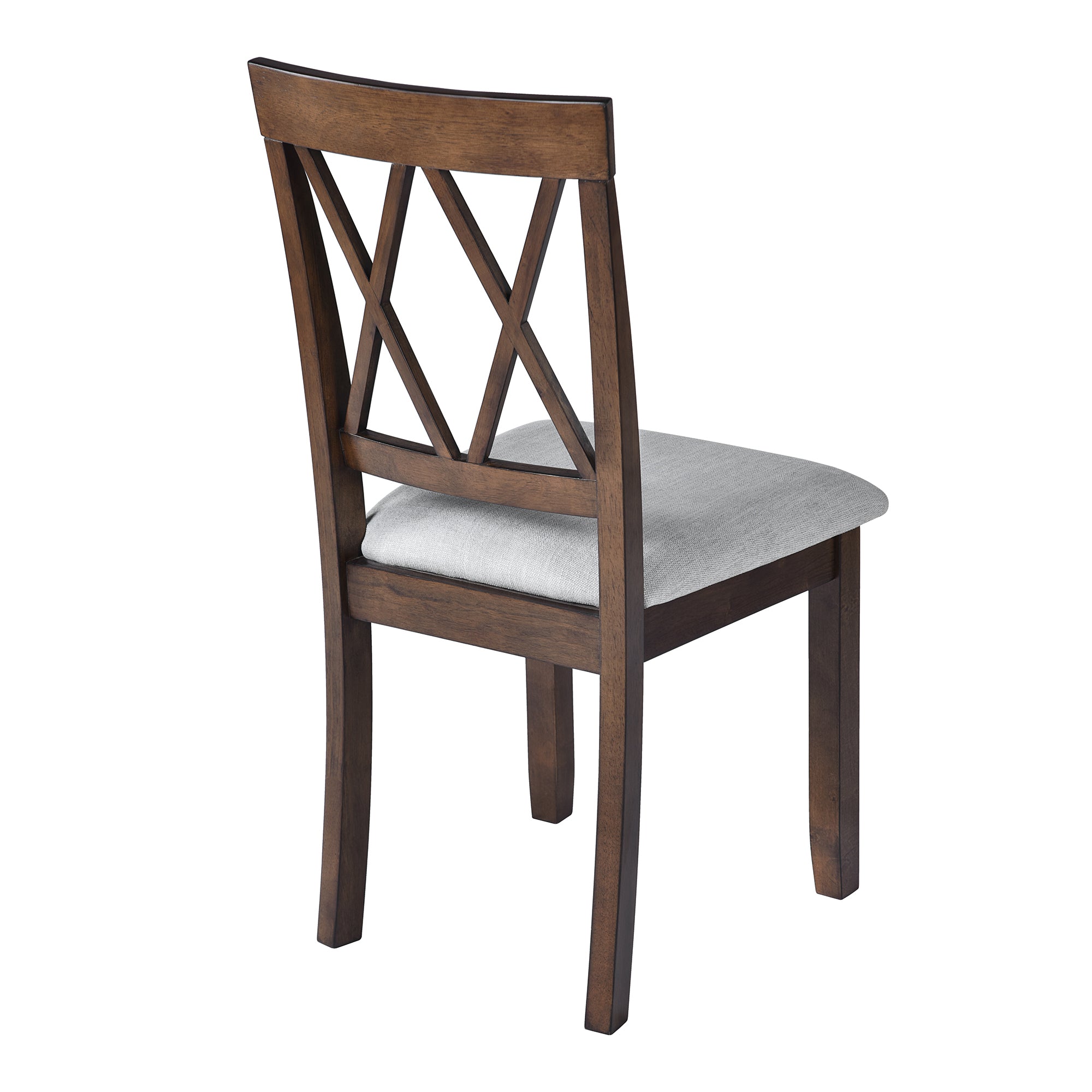 Set of 2 Upholstered Fabric Dining Chairs with Solid Wood Legs & Padded Seats - Modern Accent Chairs for Kitchen, Dining Room & Breakfast Nook - Comfortable Stylish Seating for Home Decor