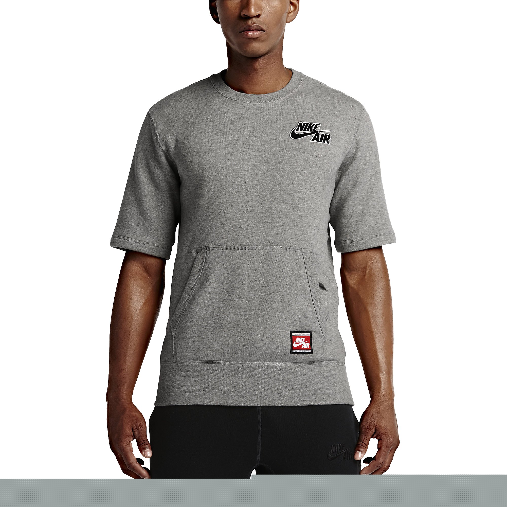Nike Air Short Sleeve Fleece Crew - Men's Comfortable Casual Pullover Sweatshirt for Running, Gym & Everyday Wear
