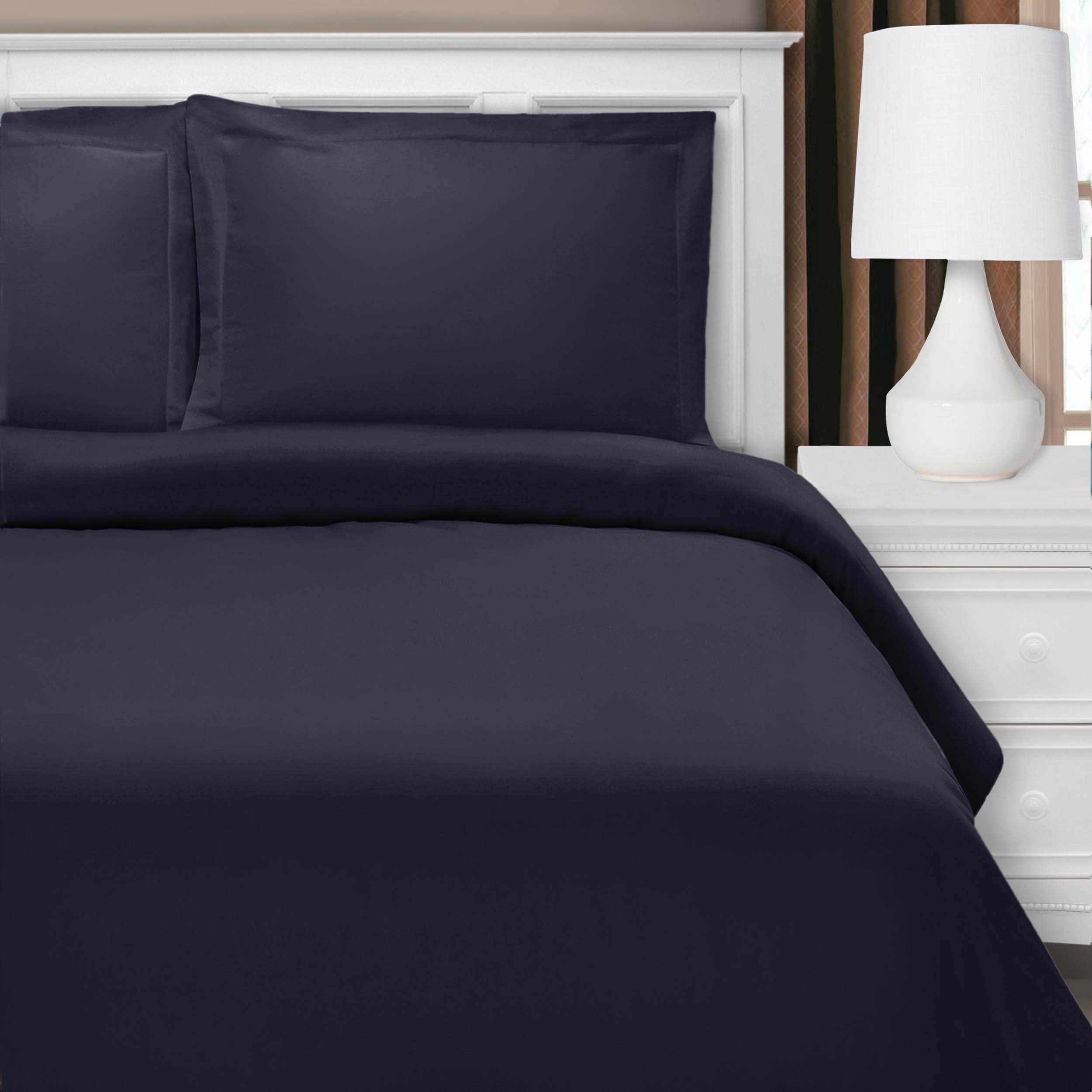 Wrinkle Resistant Cotton Blend Duvet Cover Set - Soft & Durable Bedding for All Seasons | Perfect for Master Bedroom, Guest Room & College Dorm