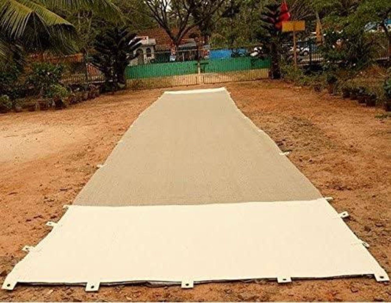 Premium Quality Brown Jute Cricket Mat - Durable & Eco-Friendly for Sports Practice | Perfect for Backyard Cricket, Training Sessions & Professional Matches