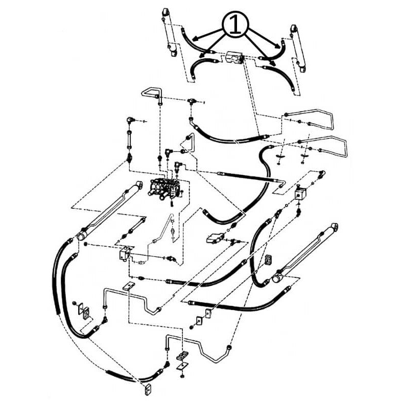Bobcat 953 Hydraulic Hose Replacement for Loader Bucket Tilt Cylinders - Heavy Duty Construction Equipment Parts for Skid Steer Loaders & Excavators