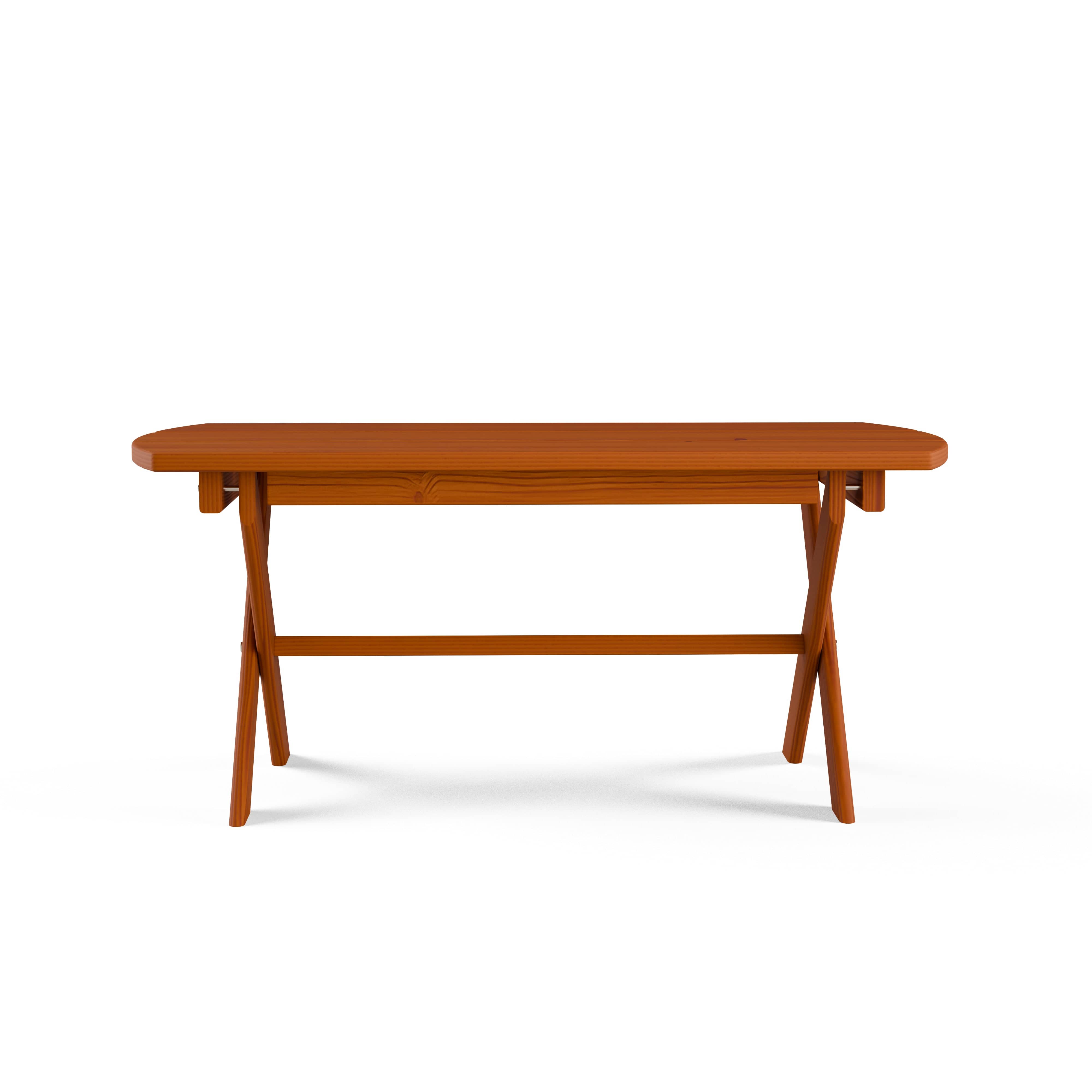 Keystone Amish Co. Solid Wood Folding Oval Coffee Table - Handcrafted Rustic Living Room Furniture for Small Spaces & Home Decor