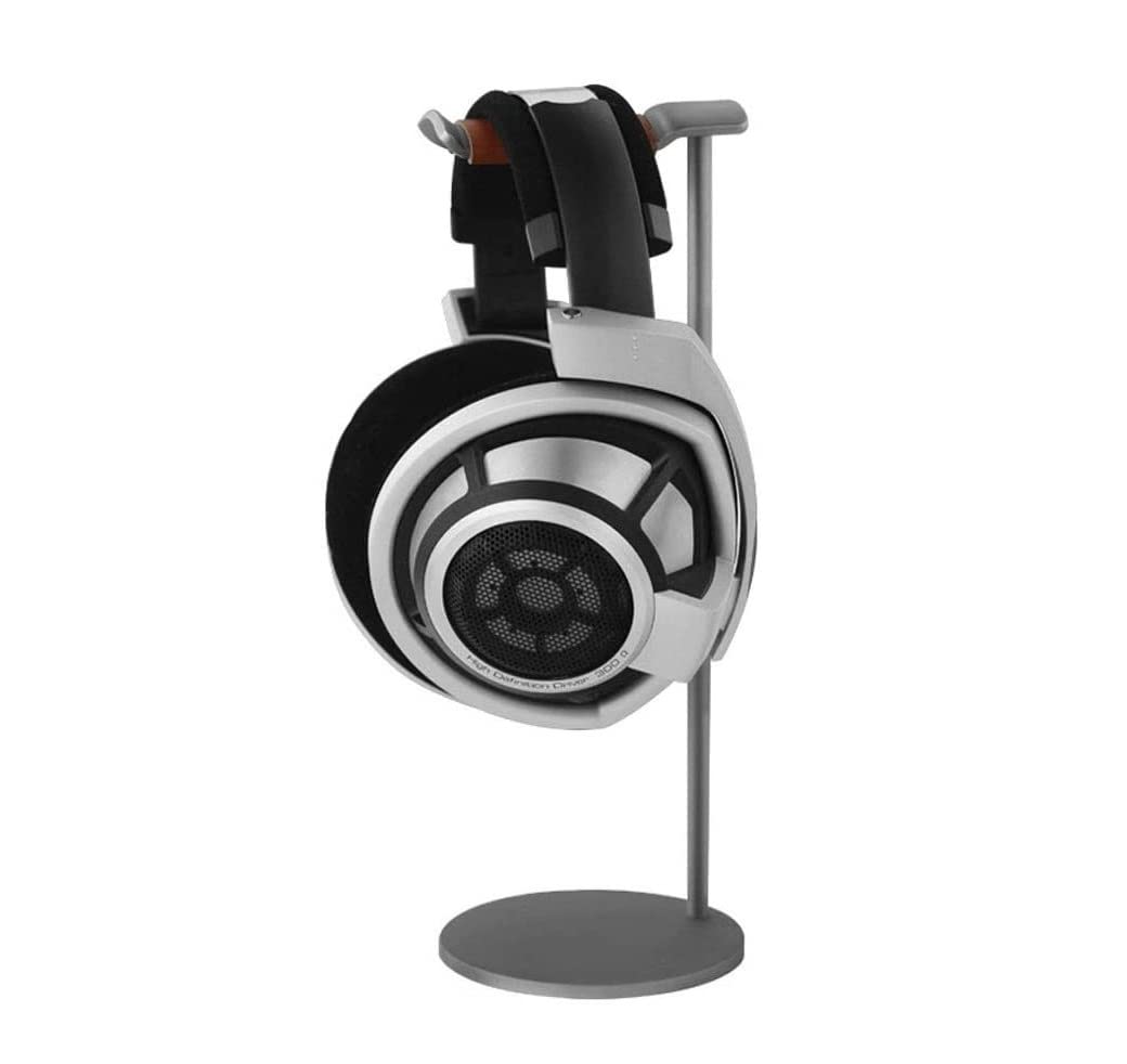 Universal Aluminum Alloy Headphone Stand - Gaming Headset Holder with Hanger Bracket for Over Ear Headsets, Earphone Display Rack (Gray) - Perfect for Desk Organization & Gaming Setup Accessories