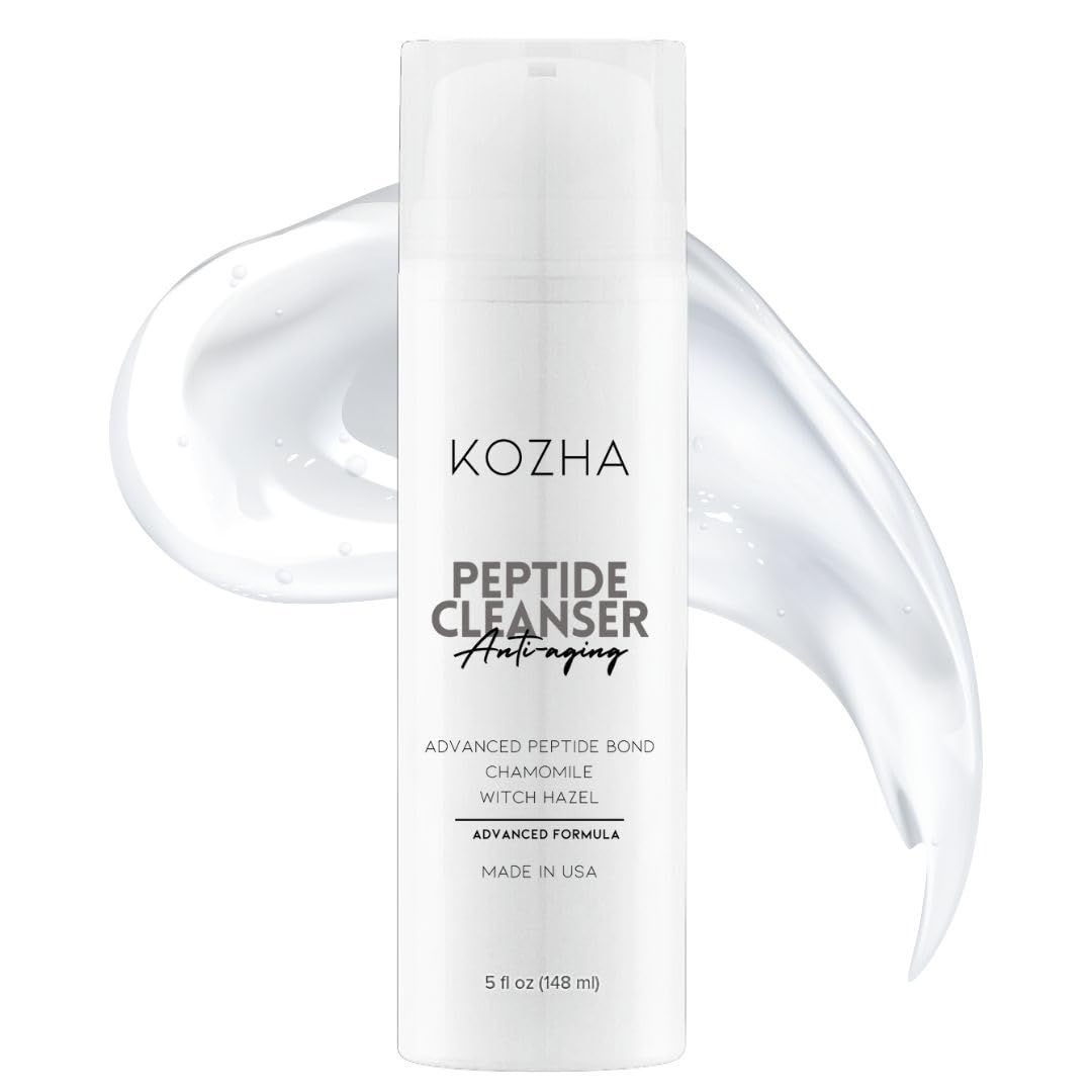 Revitalizing Anti-Aging Peptide Facial Cleanser | Gentle Korean-Inspired Face Wash for Women | All Skin Types | 5 oz | Perfect for Morning & Night Skincare Routine