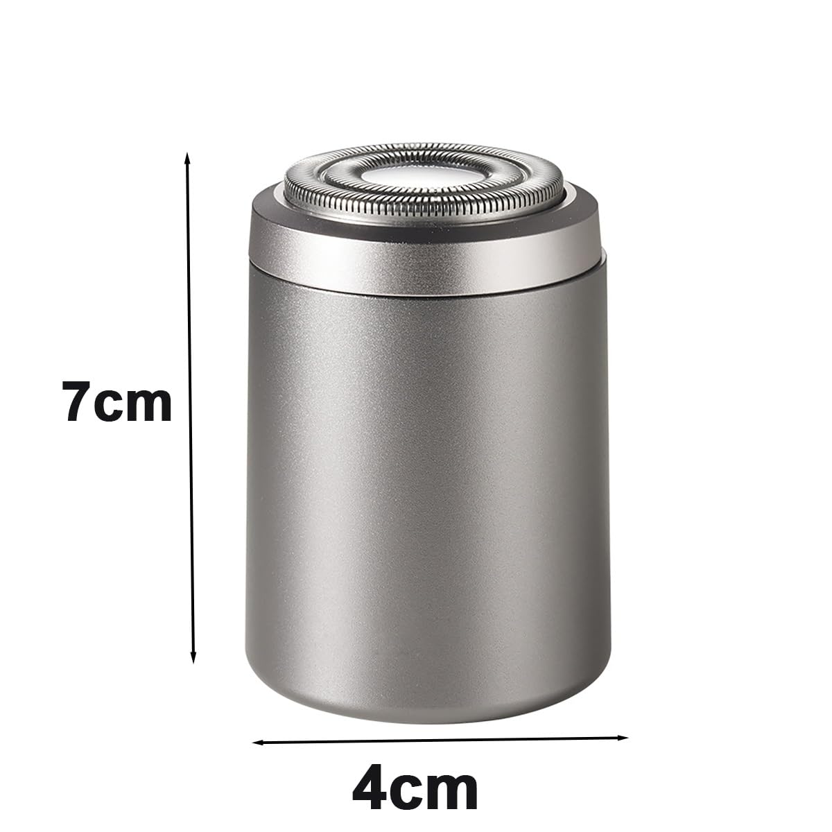 Mini Portable Electric Shaver for Men - USB Rechargeable Waterproof Beard Trimmer & Travel Shaver - Compact Pocket Size for Home, Office, Gym & On-the-Go Grooming (Gray) - Perfect for Business Trips, Camping & Daily Use
