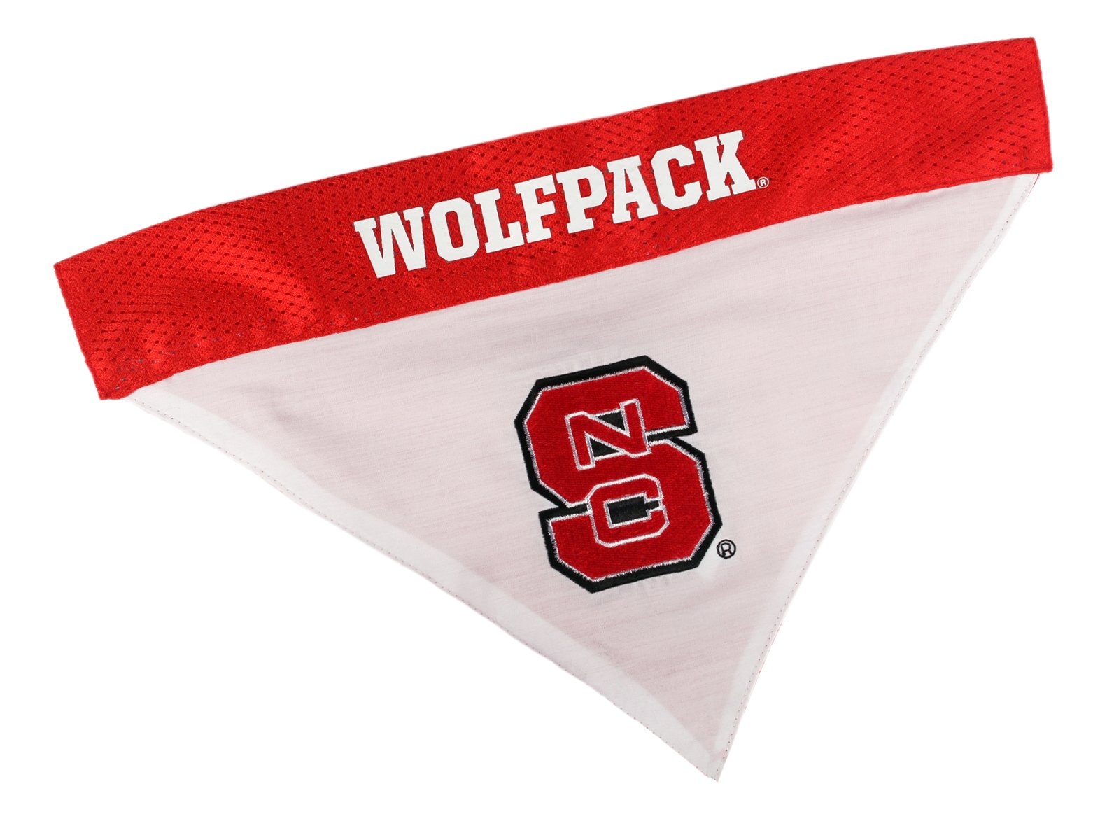 Pets First Collegiate Pet Bandana - Reversible Dog Bandana for Small/Medium Dogs - North Carolina State Wolfpack Design - Perfect for Game Day, Pet Photos & Everyday Wear