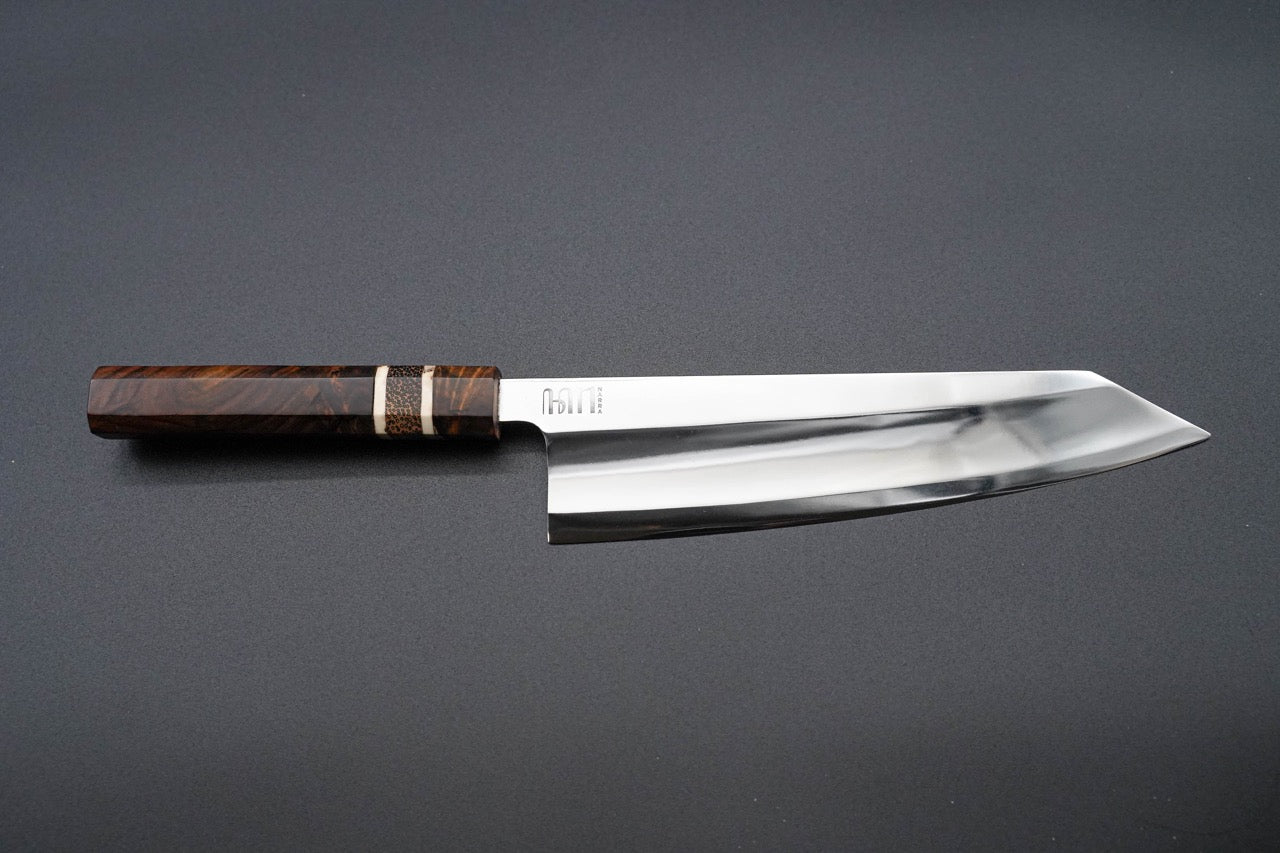 Premium Narra Chef Knife 240mm K-Tip Gyuto with S-Grind - High Carbon Stainless Steel Japanese Kitchen Knife for Professional Chefs & Home Cooking - Perfect for Slicing, Dicing & Meat Preparation