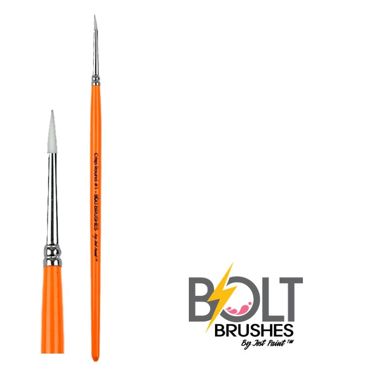 Bolt Paint Brushes by Jest Paint - Premium Artist Brushes for Acrylic, Oil & Watercolor Painting - Perfect for Canvas, Wood & DIY Art Projects