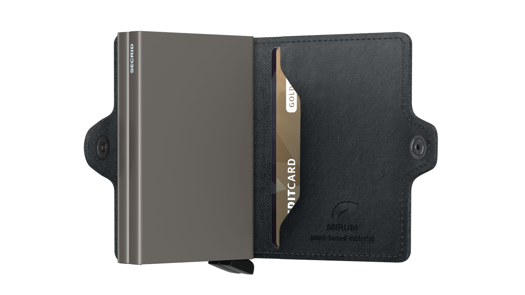 SECRID Twinwallet Mirum Black - Premium RFID Blocking Leather Wallet for Men & Women | Slim Bifold Design with Card Holder | Perfect for Travel, Business & Everyday Use
