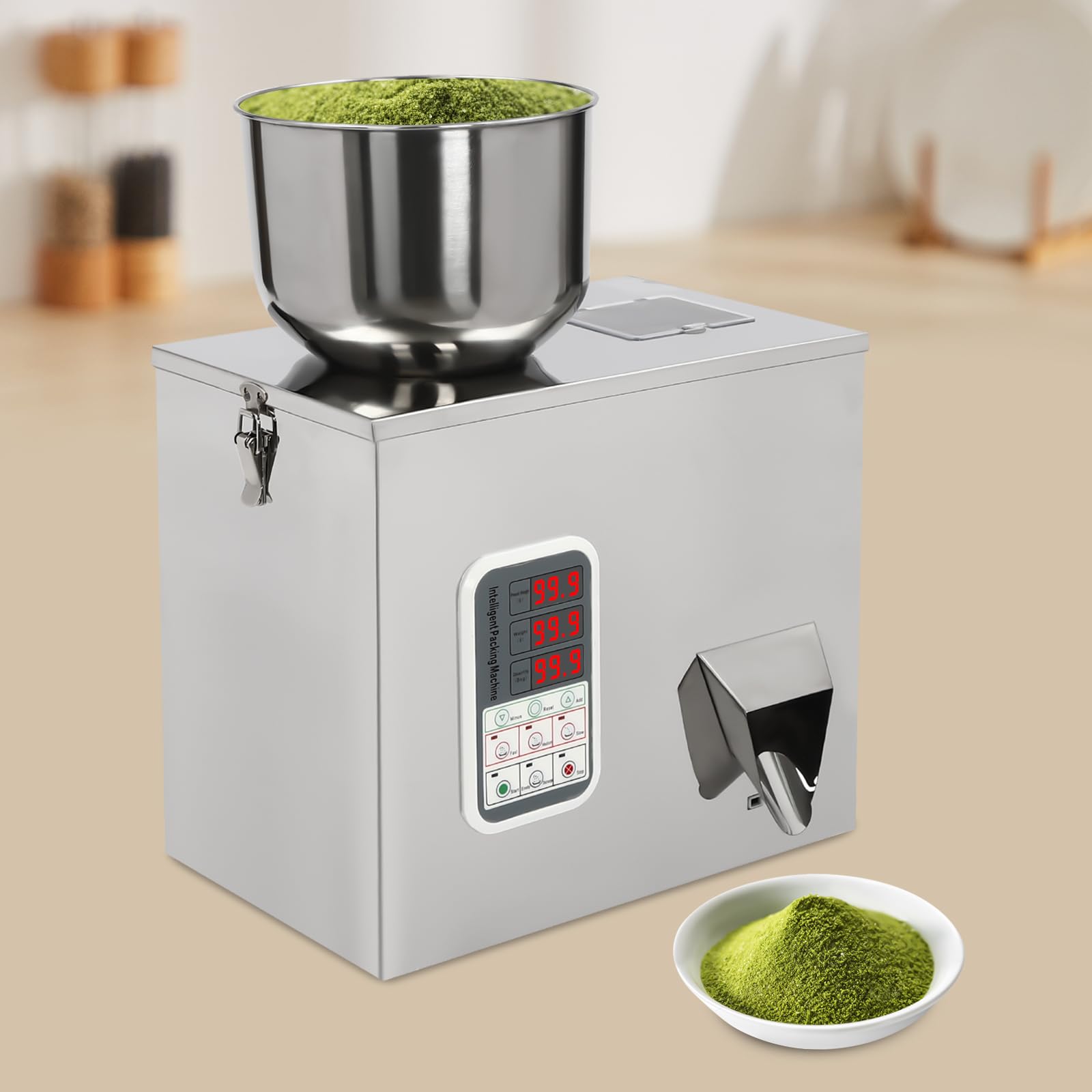 Automatic Powder Filling Machine 1-100g | Precision Powder & Granule Dispenser for Bottles & Bags | Perfect for Beans, Seeds, Grains, Tea & Granular Products | Ideal for Home, Commercial & Industrial Packaging