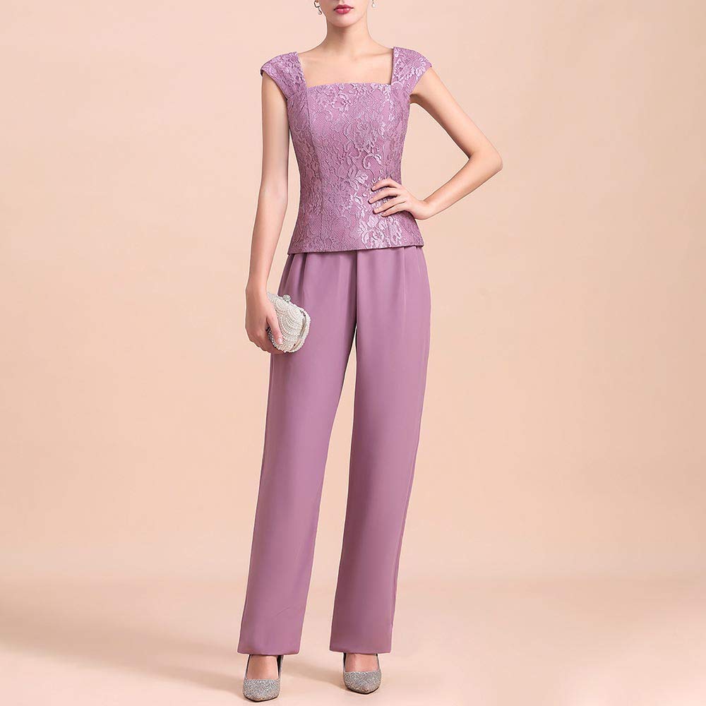 Elegant Mother of The Bride Pant Suit Set - 3 Piece Long Sleeve Jacket & Pants for Wedding Guest & Party Occasions | Formal Evening Wear & Special Events Outfit