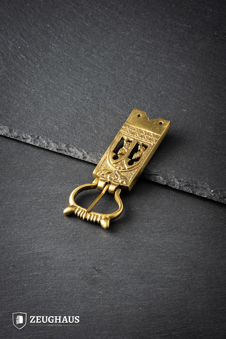 Vintage Medieval Belt Buckle - Antique Brass Finish - Authentic Medieval Style Belt Accessory - Perfect for Renaissance Fairs, LARP Costumes & Historical Reenactments