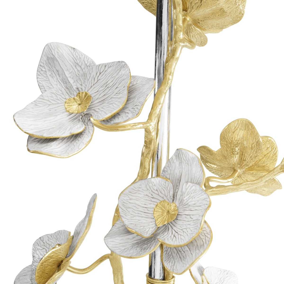Exquisite Handcrafted Orchid Sculpture - Elegant Home Decor for Living Room, Office & Wedding Centerpiece