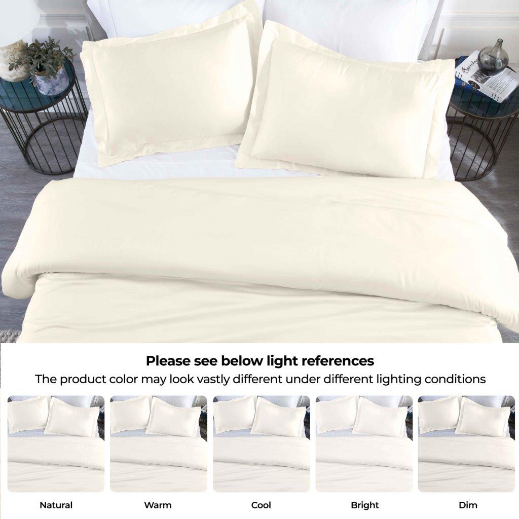 Premium 400 Thread Count Modal Duvet Cover Set from Beechwood - Ultra Soft & Breathable Bedding for All Seasons - Perfect for Master Bedrooms, Guest Rooms & Luxury Hotels