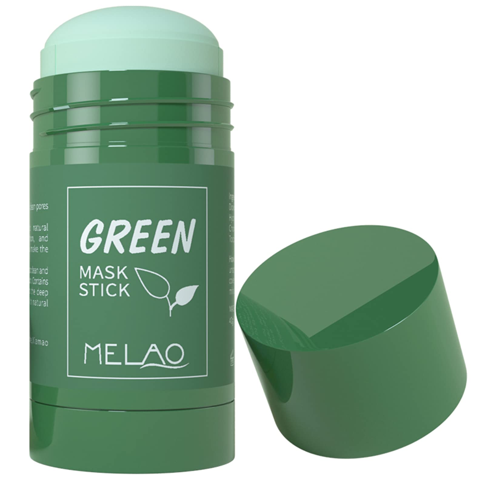 HHTONG Green Tea Face Cleansing Stick - Purifying Clay Mask for Exfoliation, Blackhead Removal & Oil Control (40g) | Suitable for All Skin Types | Deep Cleansing for Acne-Prone & Oily Skin | Perfect for Daily Skincare Routine & Spa Treatments