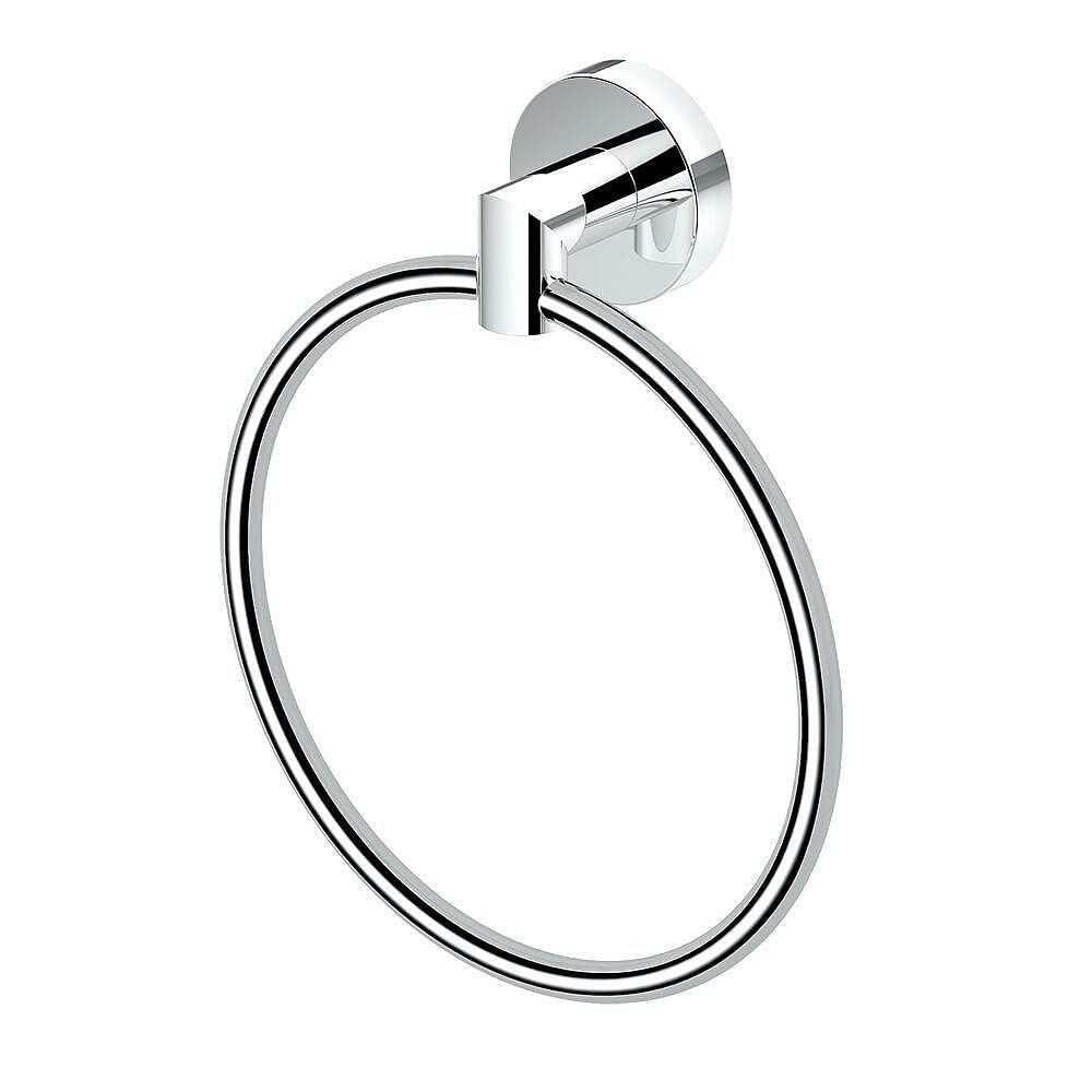 Gatco KA-GLA-4-PC Glam 4-Piece Bathroom Accessory Set in Chrome - Modern Vanity Organizer for Towel Bars, Robe Hooks & Tissue Holder - Perfect for Bathroom, Spa & Guest Room Decor