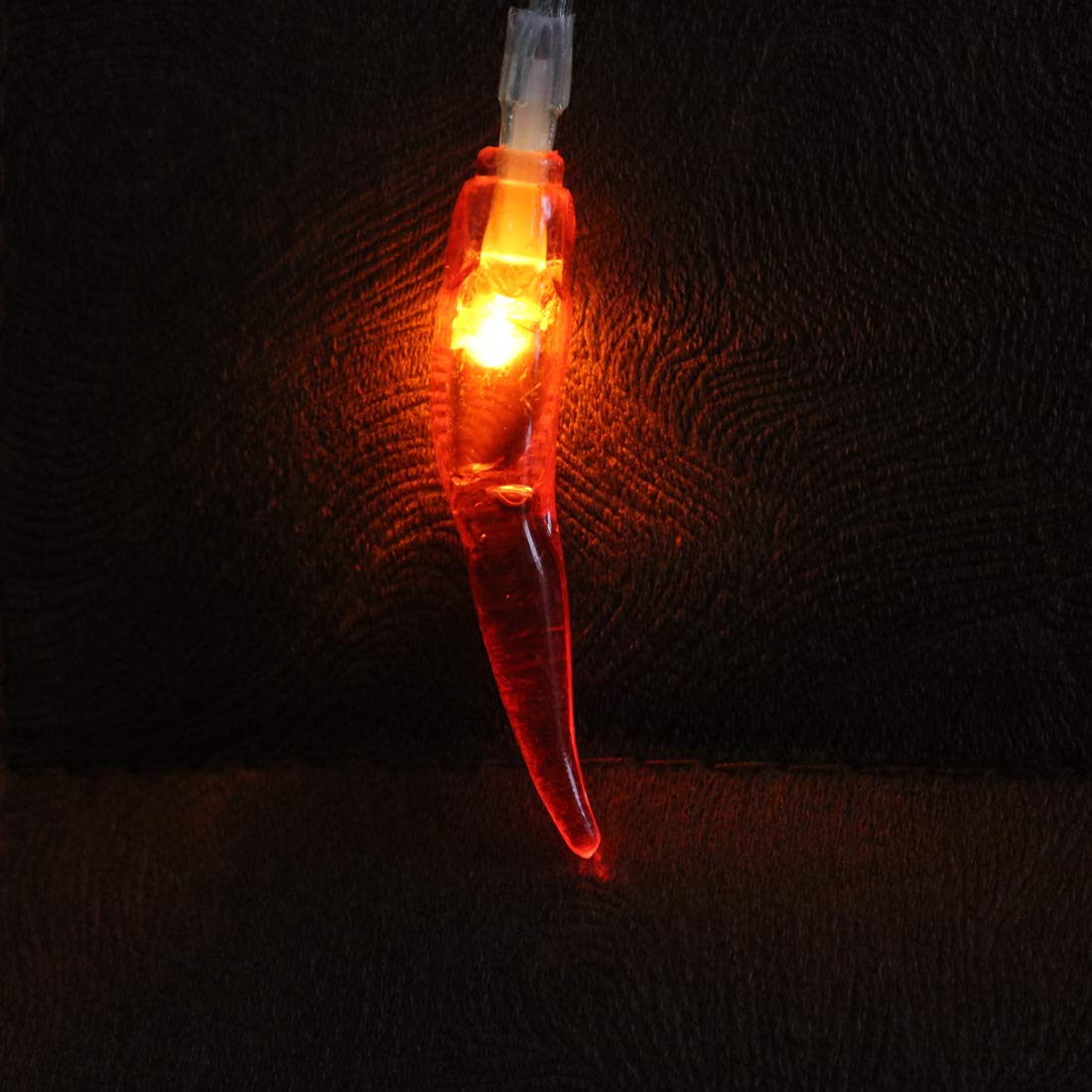 Red Chili Pepper String Lights - 40 LED Battery Operated Christmas Lights with Remote Control & 8 Modes | Perfect for Home, Garden, Patio, Wedding, Xmas, Chinese New Year Decorations | Indoor & Outdoor Holiday Party Lighting