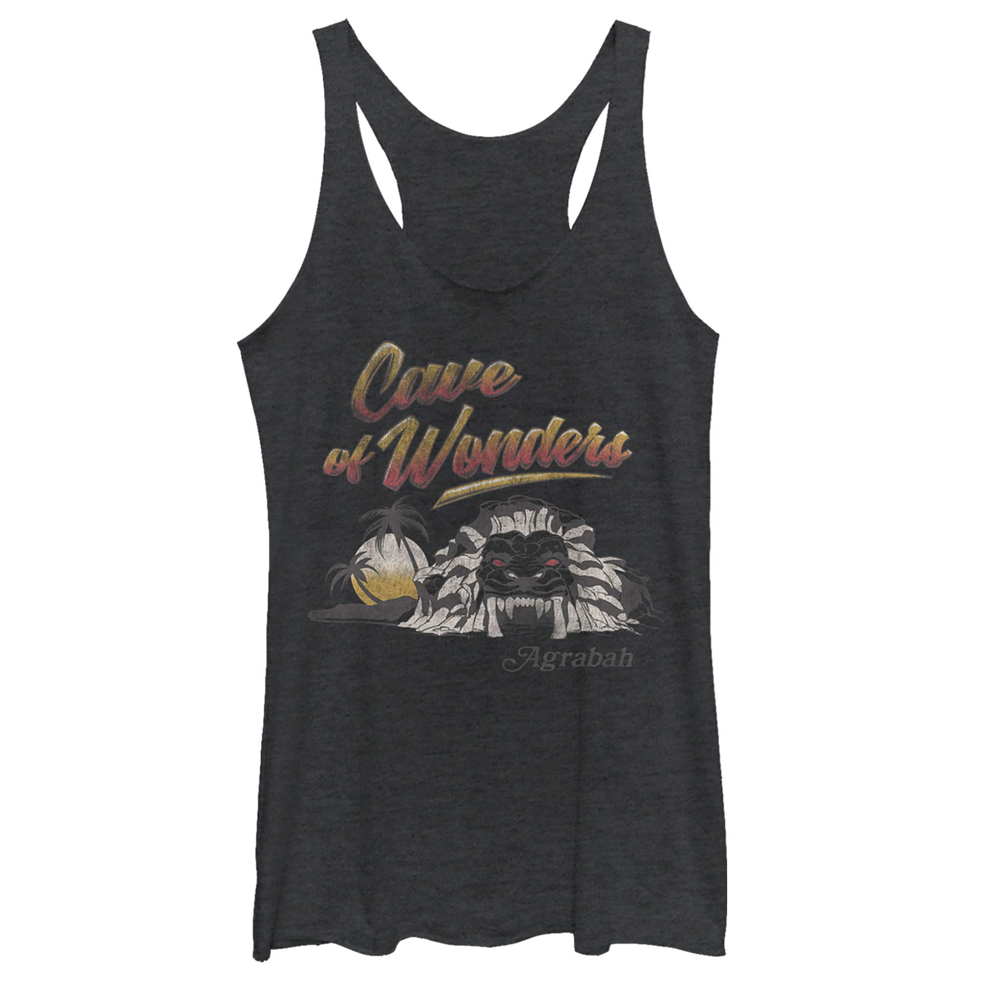 Disney Aladdin Live Action Cave of Wonders Women's Racerback Tank Top - Soft & Comfortable Graphic Tee for Casual Wear, Cosplay, and Disney Fans