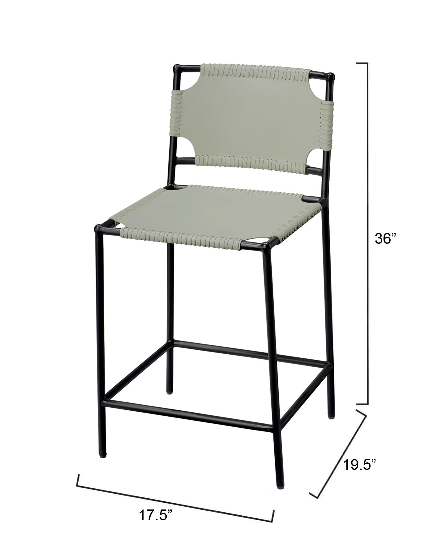Asher Counter Stool - Modern Kitchen Bar Stool with Adjustable Height & Padded Seat - Perfect for Breakfast Bars, Kitchen Islands & Home Decor