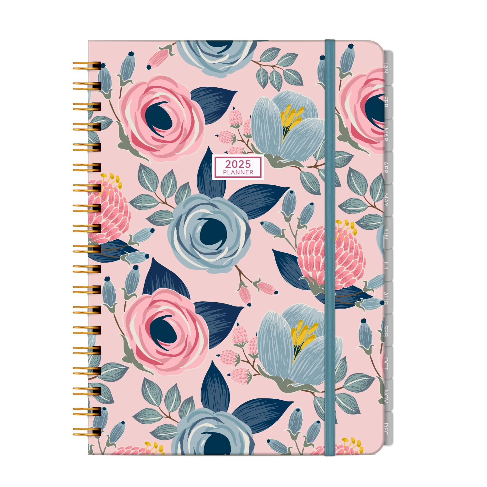 2025 Planner - Weekly & Monthly Calendar Organizer (Jan-Dec 2025) | Hardcover Spiral Bound with Inner Pocket | 8