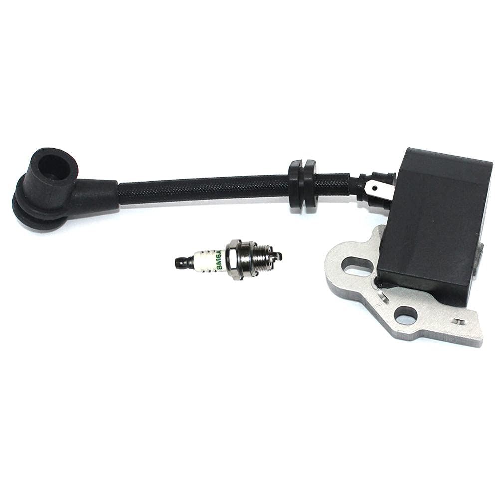WSF-WUJIN 1 Set Ignition Coil Replacement for McCulloch Eager Beaver PRO MAC Titan Chainsaw Models 302138 219848-00 219848-01 - Perfect for DIY Repairs & Outdoor Power Equipment Maintenance