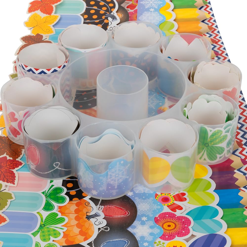 Really Good Stuff Border Hoarder - Clear Plastic Storage Organizer for Classroom, Office & Home Use - Perfect for Papers, Files & Craft Supplies